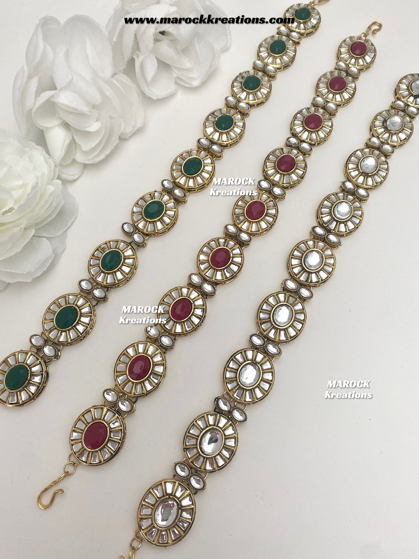 Premium Quality Kundan sheesh phool/head band/head piece