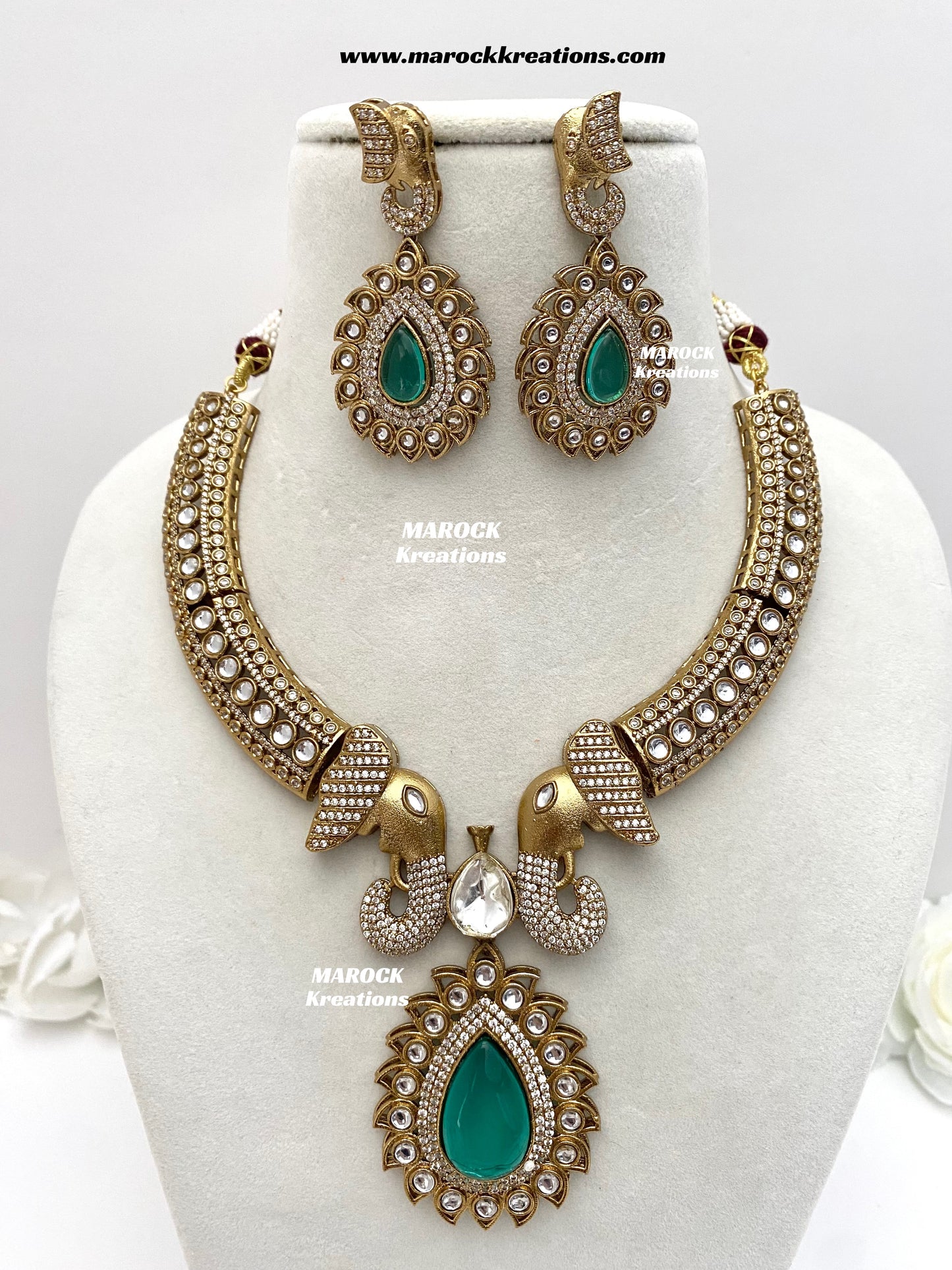 Eshita Sabyasachi inspired Premium Quality Moissanite Kundan Statement Necklace set