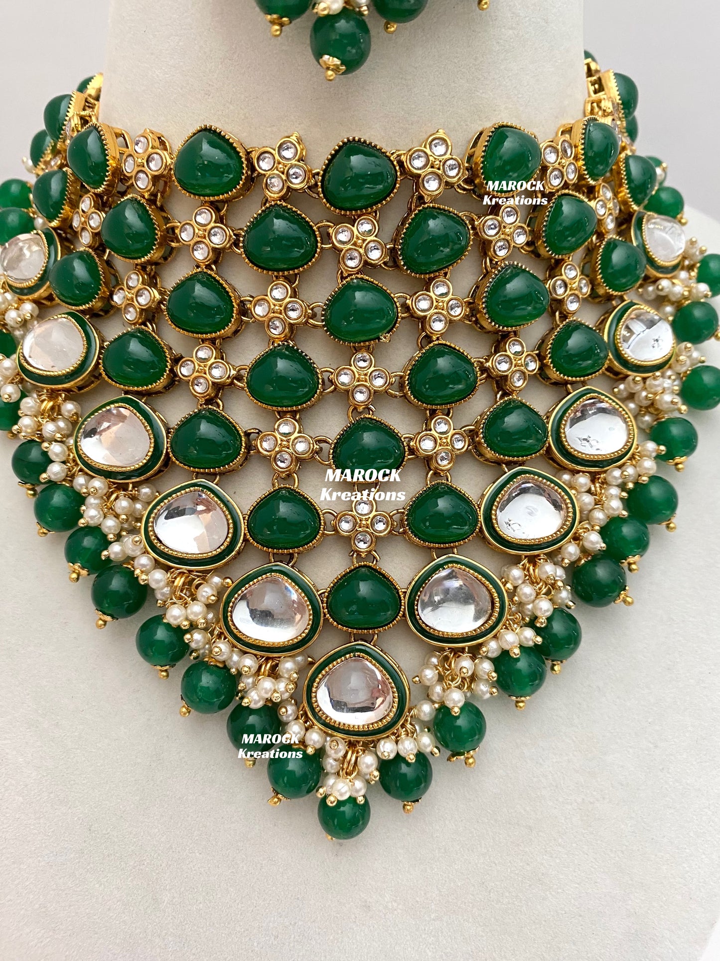 Connie Premium Quality Statement Kundan Necklace/Bridal set