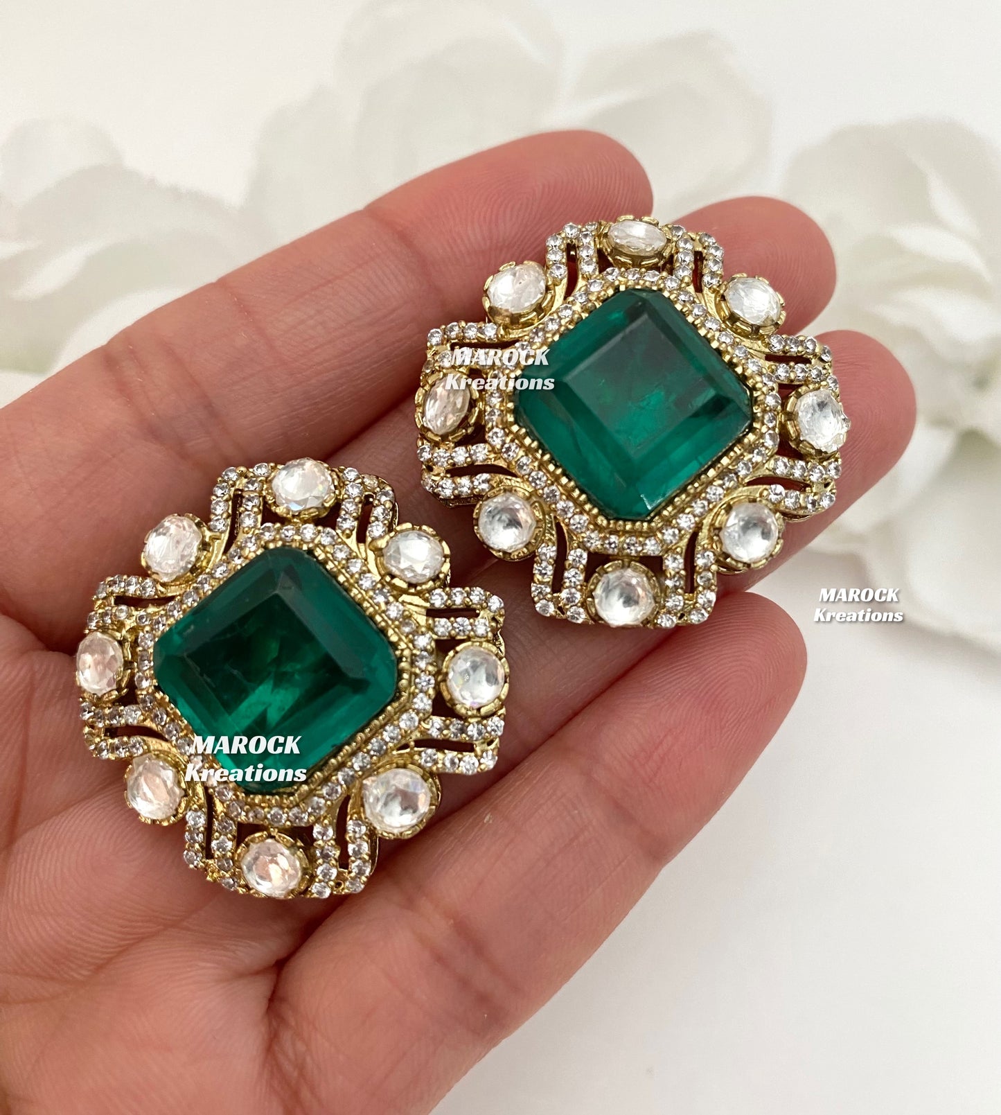Paloma Sabyasachi inspired Premium Quality Moissanite Kundan and American Diamond choker set