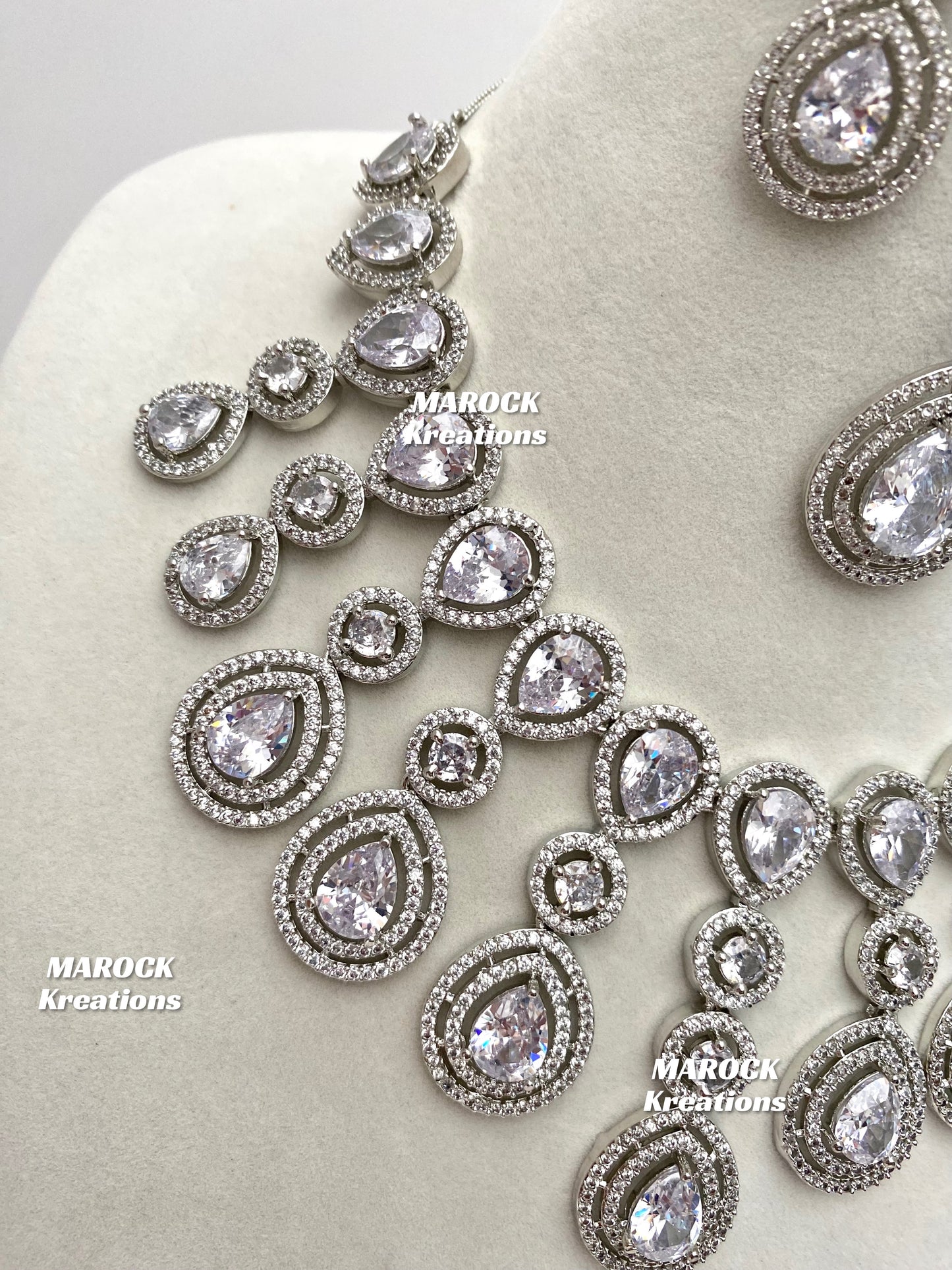 Soha American Diamond Necklace set