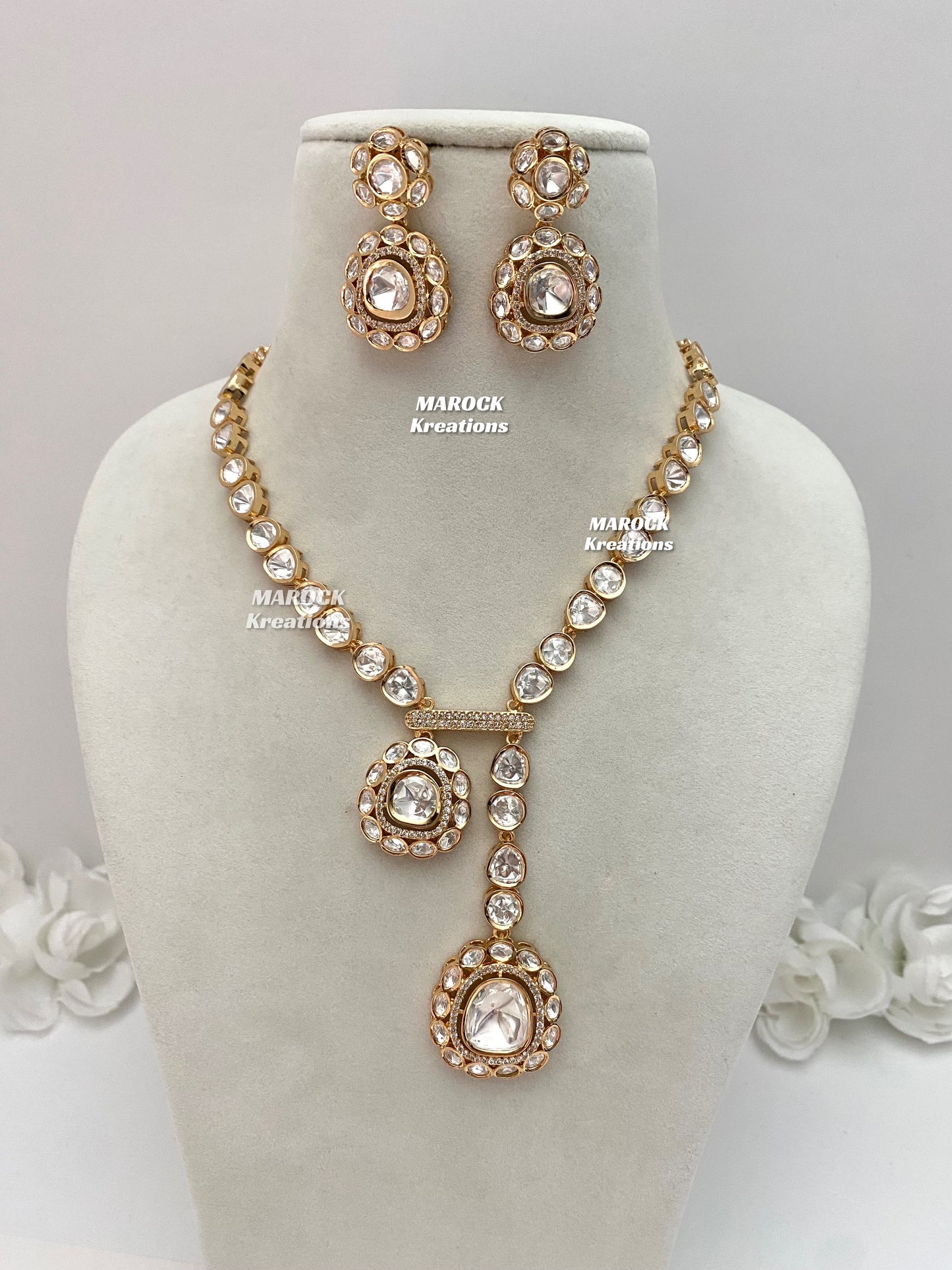 Abida Tyani inspired Premium Quality Kundan Necklace set