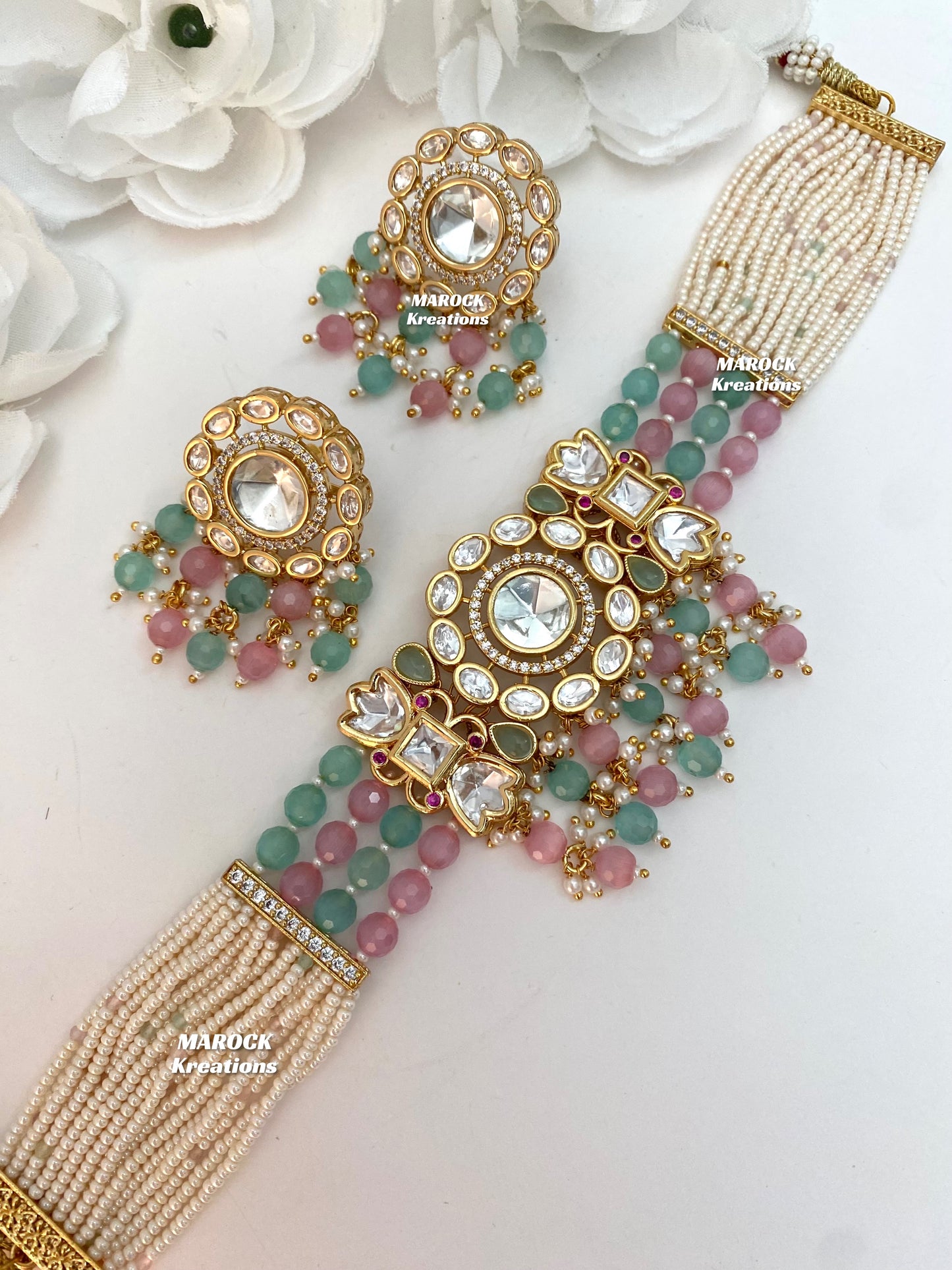 Bhawi Premium Quality Tyani inspired Kundan Choker set