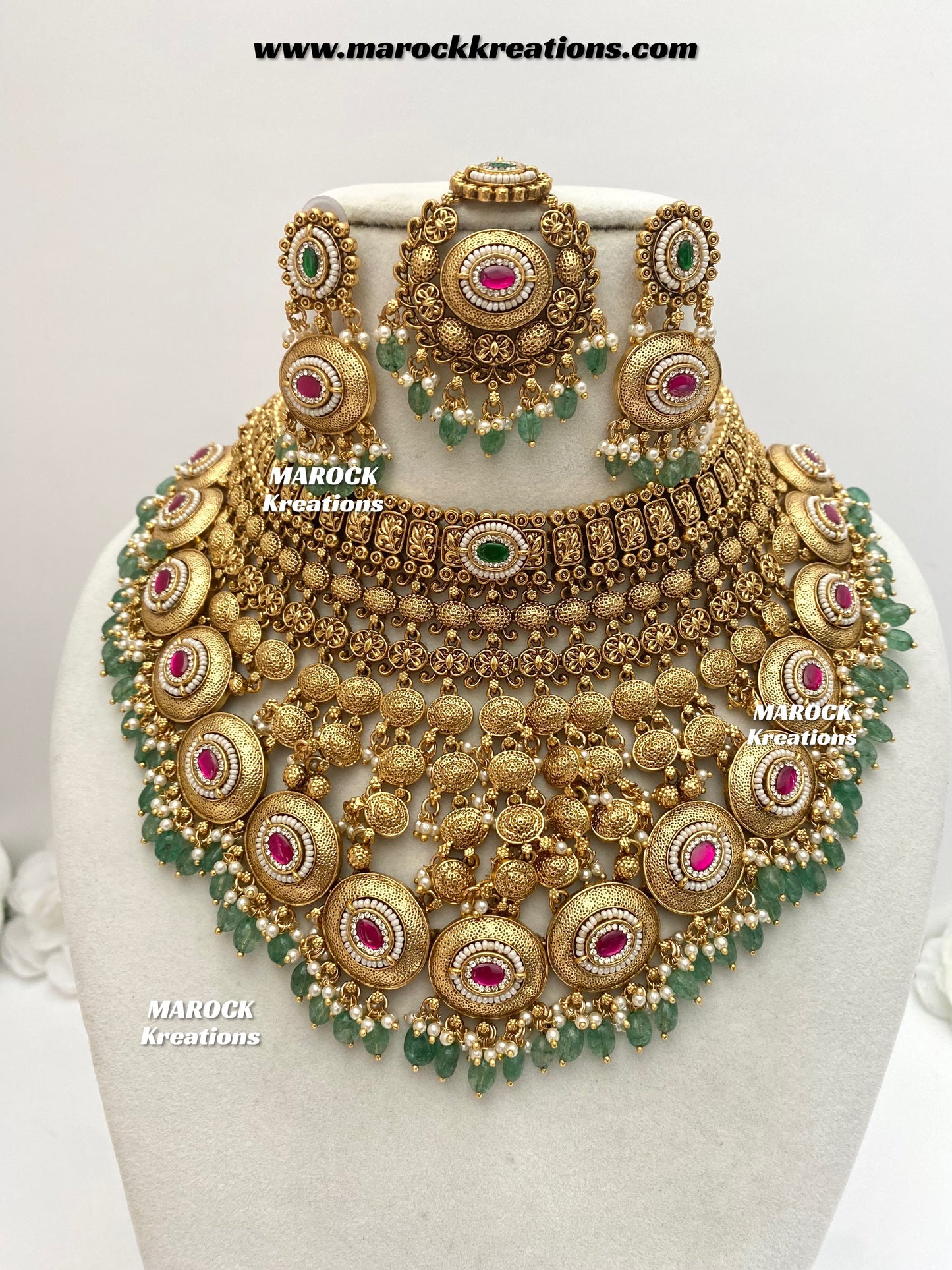 Navie Premium Quality Gold Plated Bridal set