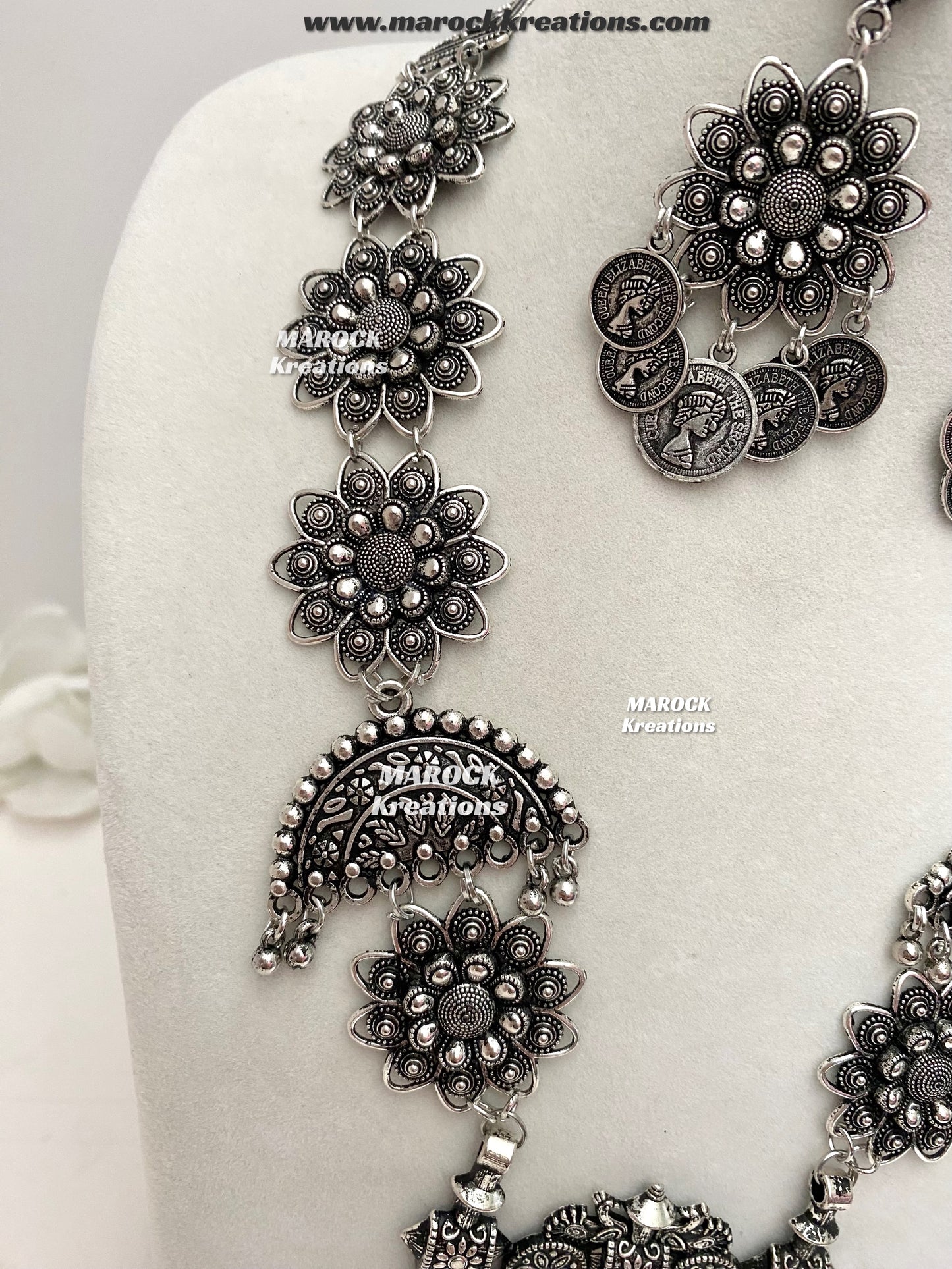 Oxidized Raani Haar set