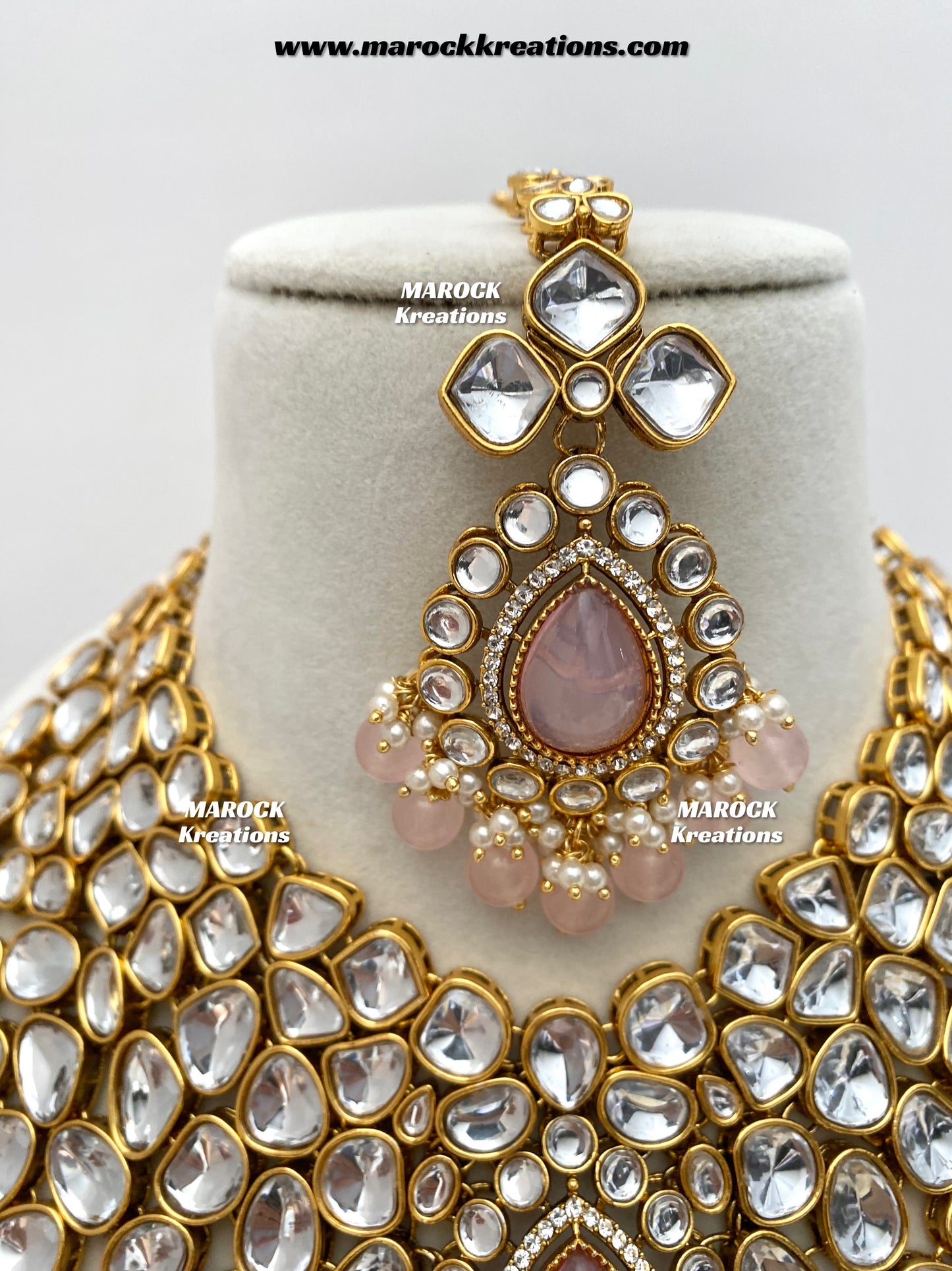 Ruhi Premium Quality Statement Kundan Necklace/Bridal set