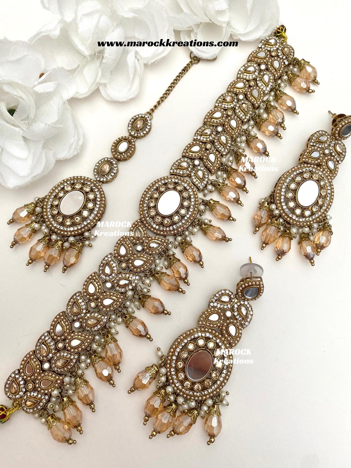 Resmin Premium Quality Mirror Choker set