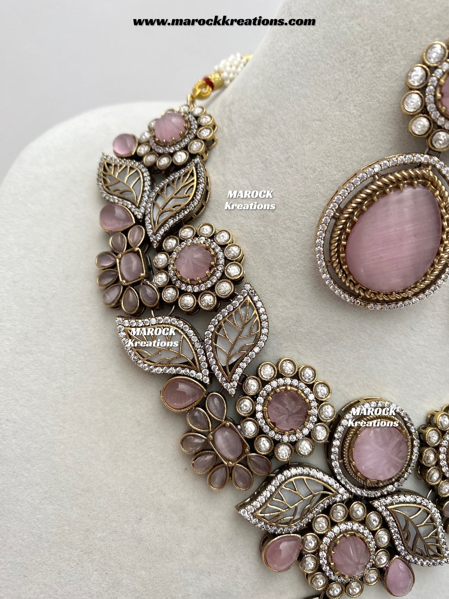 Angela Sabyasachi inspired Premium Quality Moissanite Kundan Necklace set