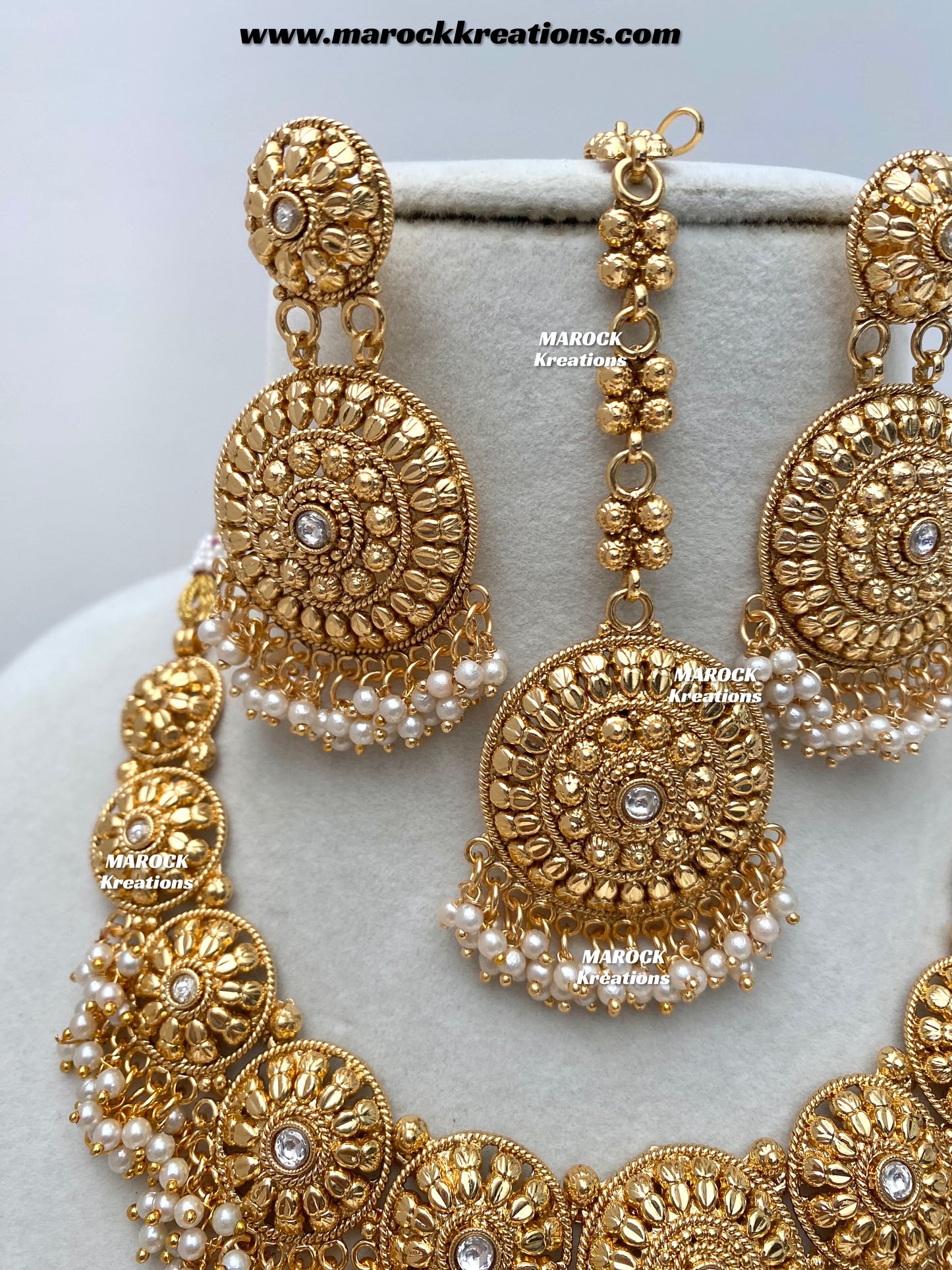 Roxana Premium Quality Gold Plated necklace set