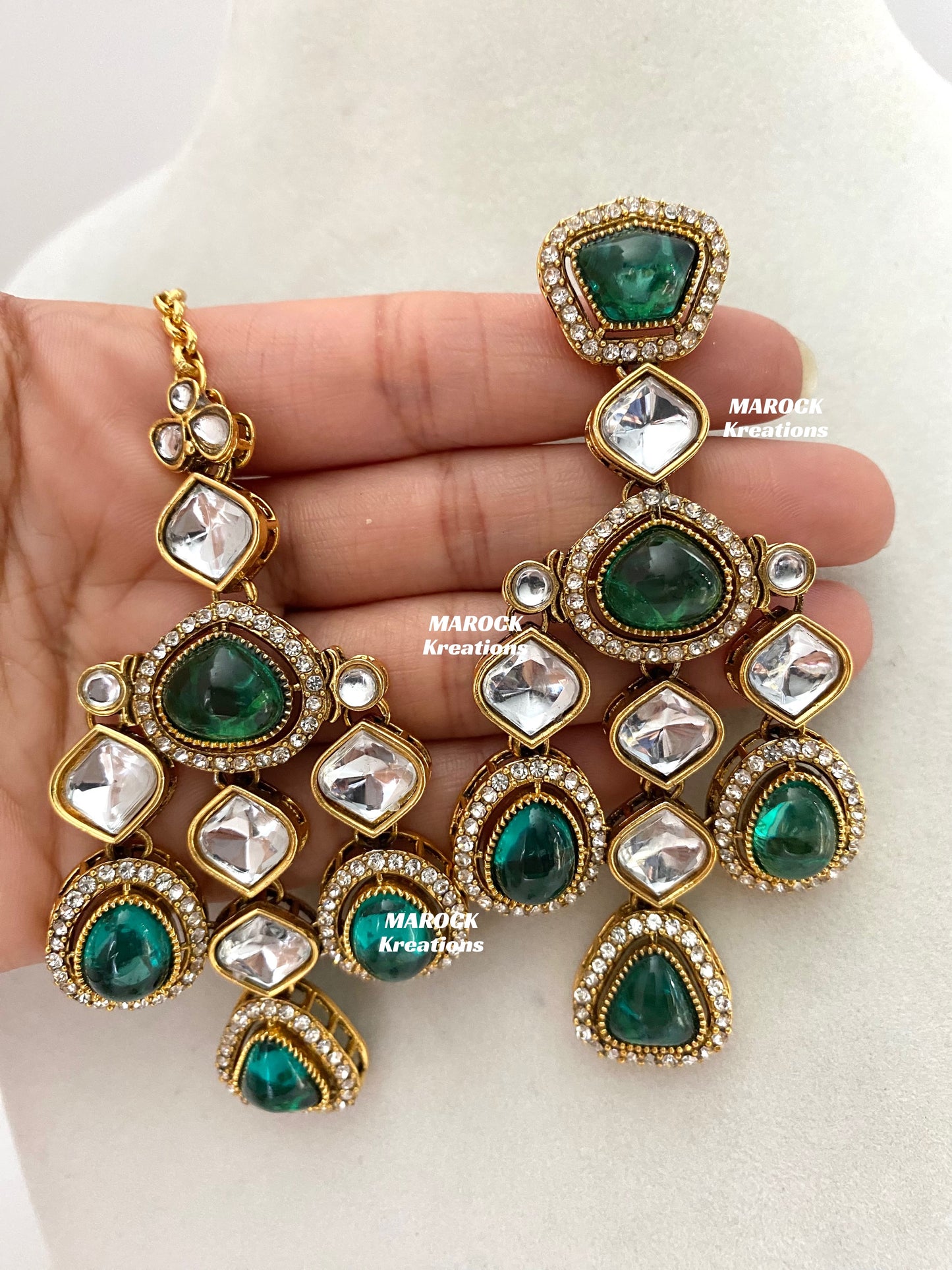 Patriza Sabyasachi inspired Premium Quality Kundan Statement Necklace set