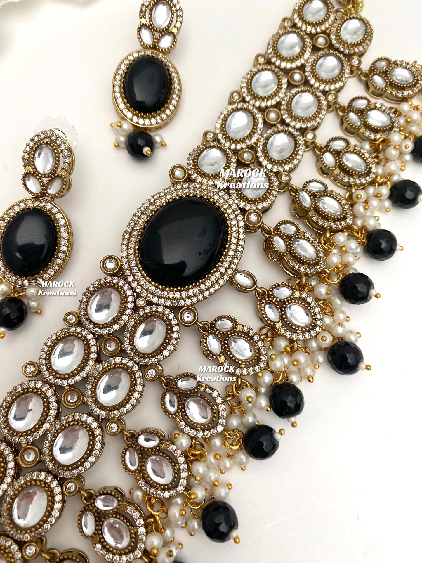 Danica Sabyasachi inspired Premium Quality Moissanite Kundan Statement Choker set