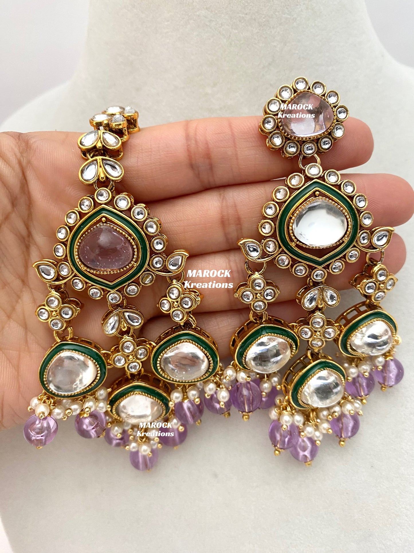 Connie Premium Quality Statement Kundan Necklace/Bridal set