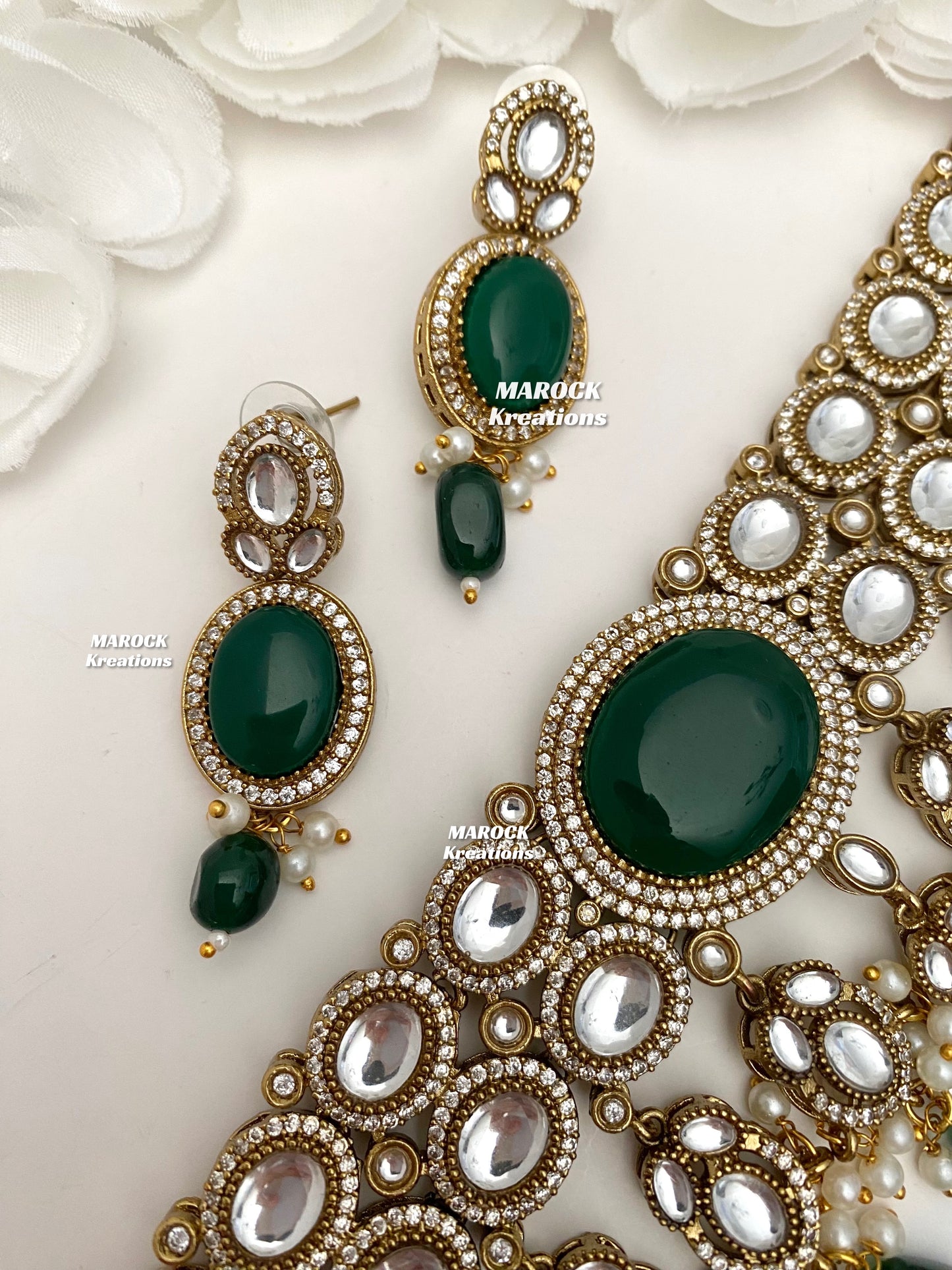 Danica Sabyasachi inspired Premium Quality Moissanite Kundan Statement Choker set