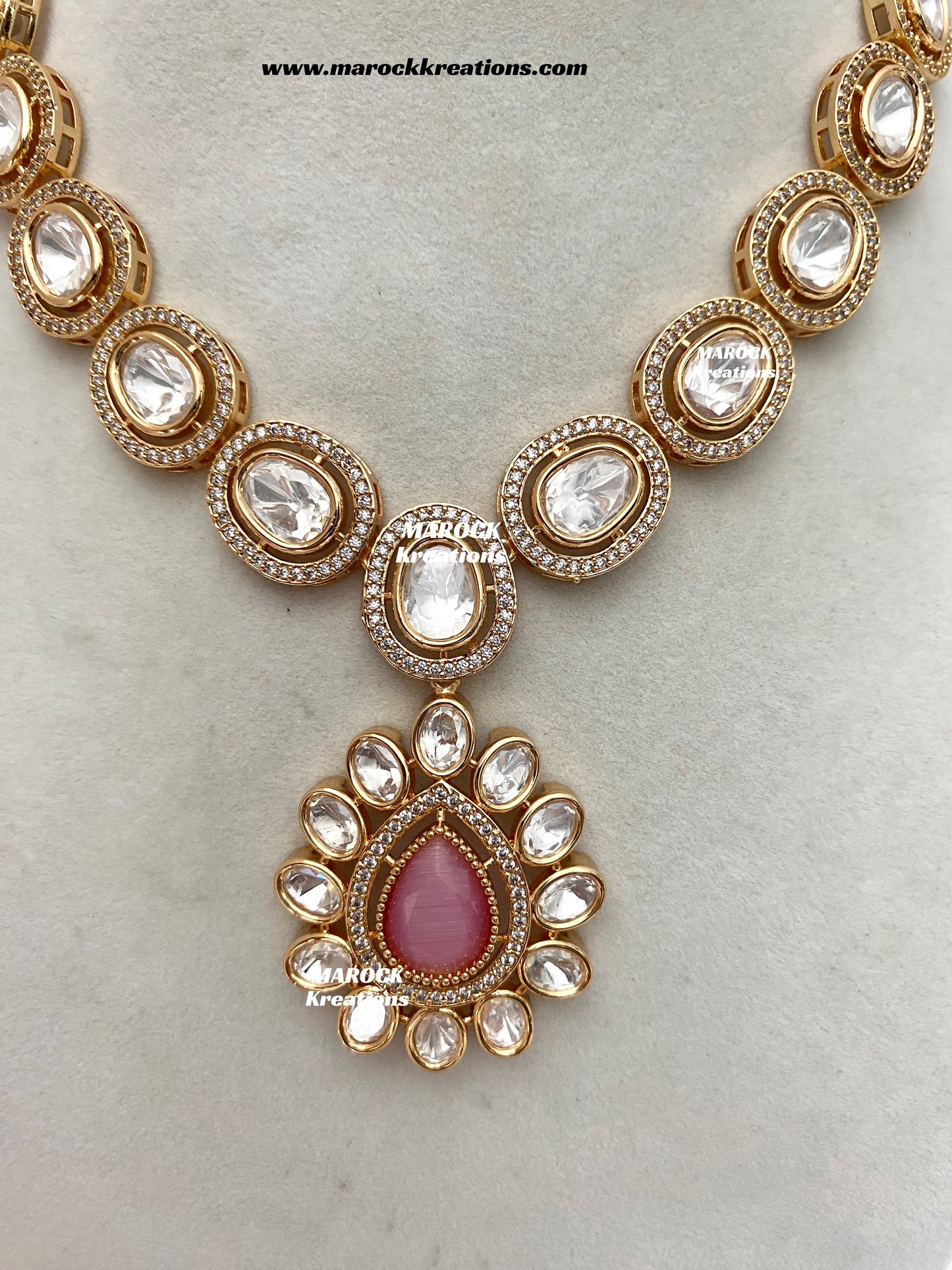 Mariam Tyani inspired Premium Quality Kundan Necklace set