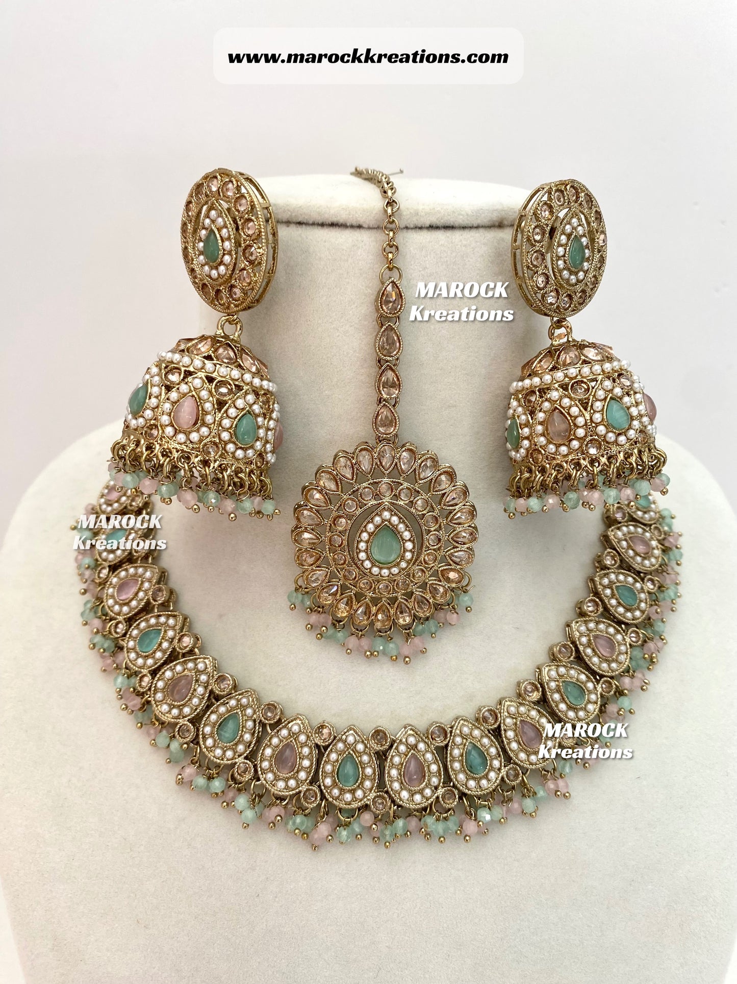 Tina Antique Polki Necklace set