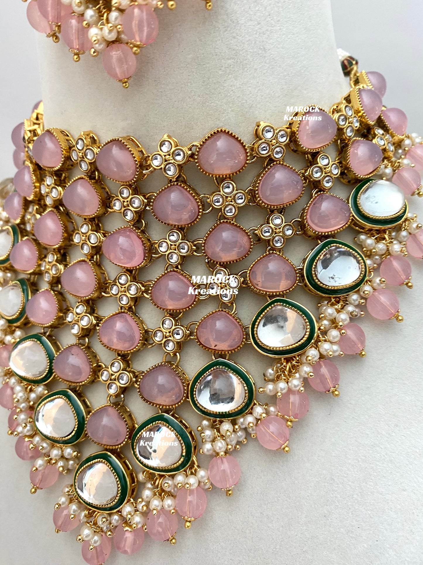 Connie Premium Quality Statement Kundan Necklace/Bridal set
