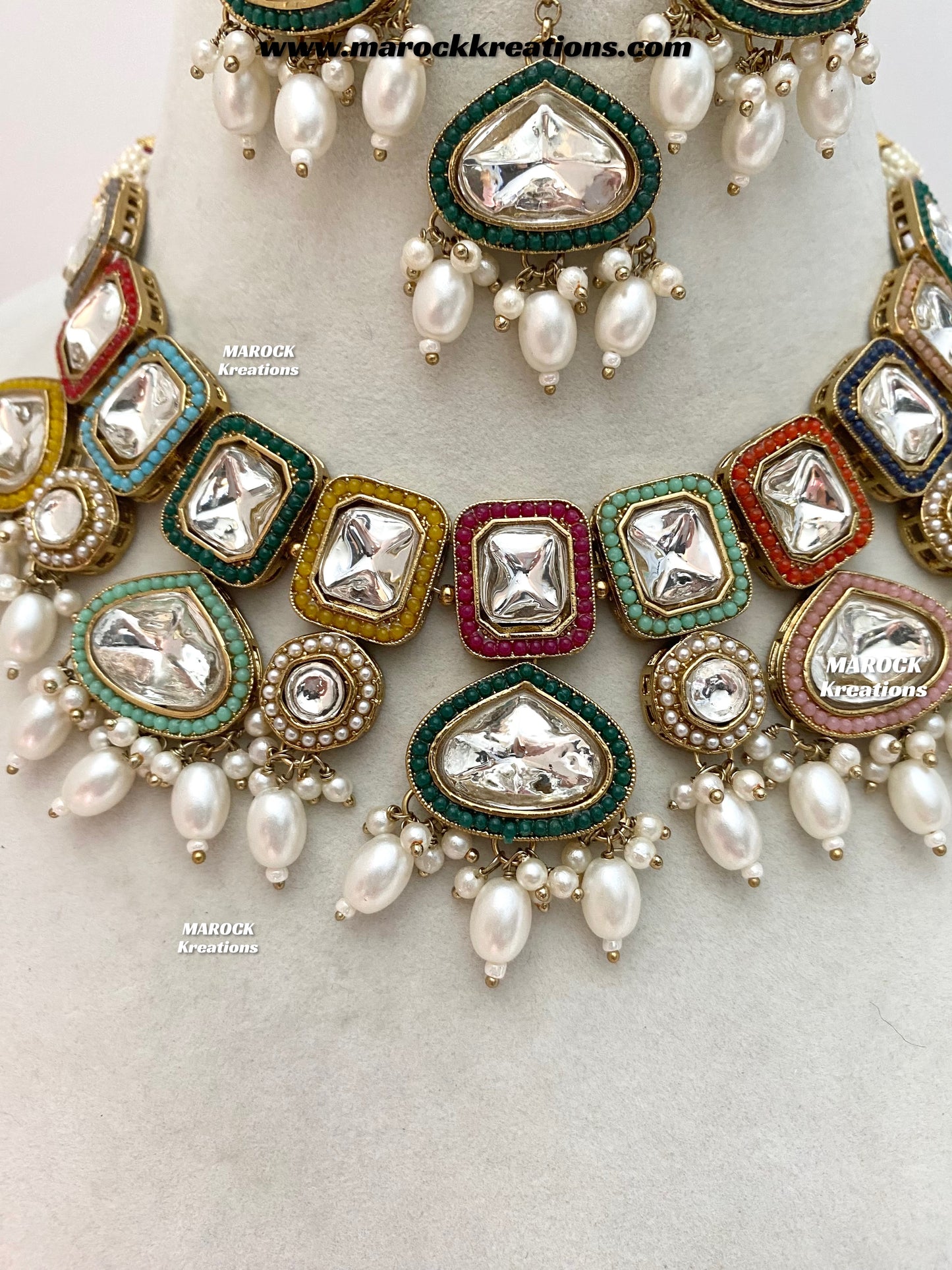 Lima Premium Quality uncut Kundan Choker/Necklace set