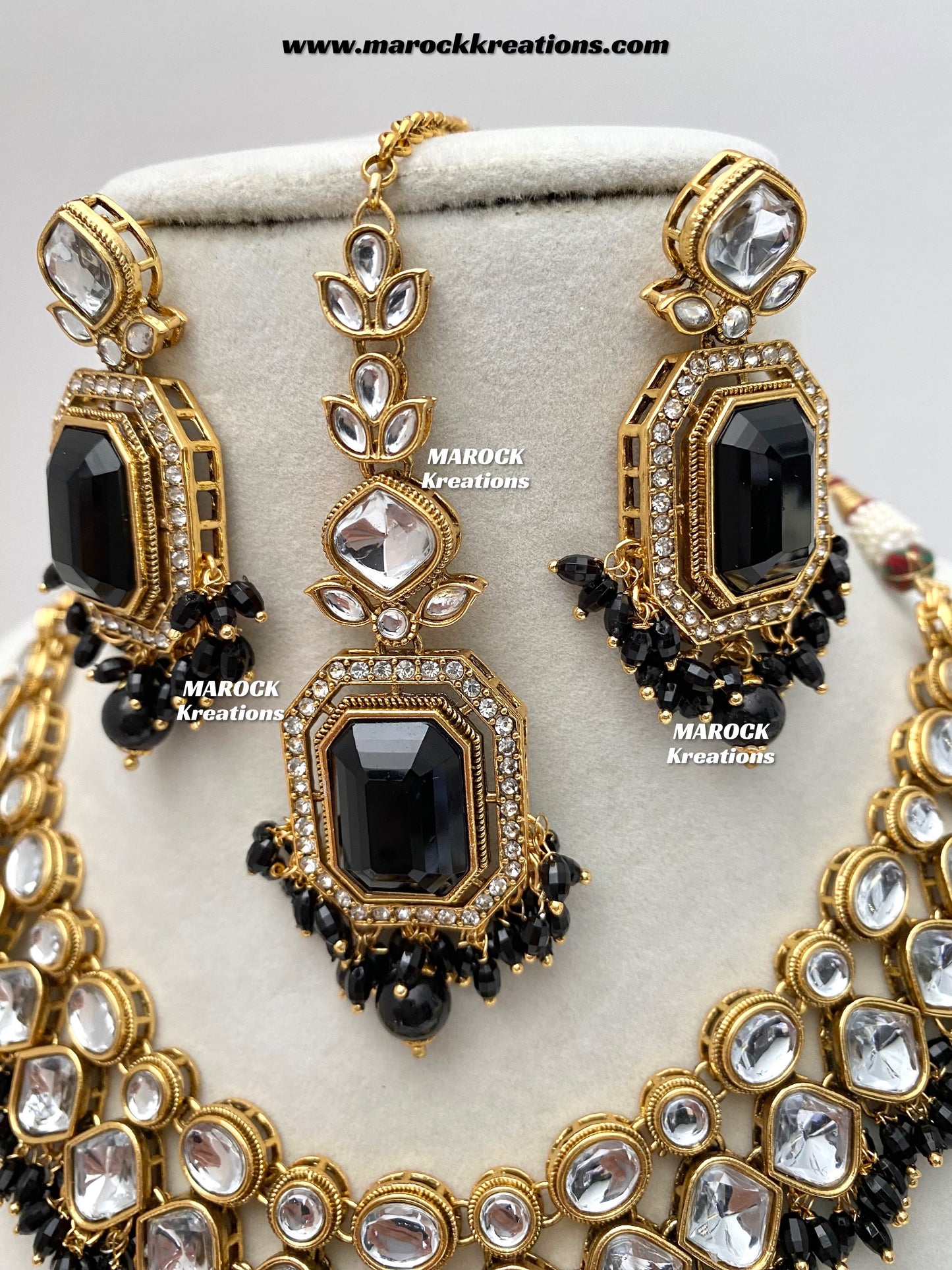 Shabnam Premium Quality Kundan Statement Necklace set