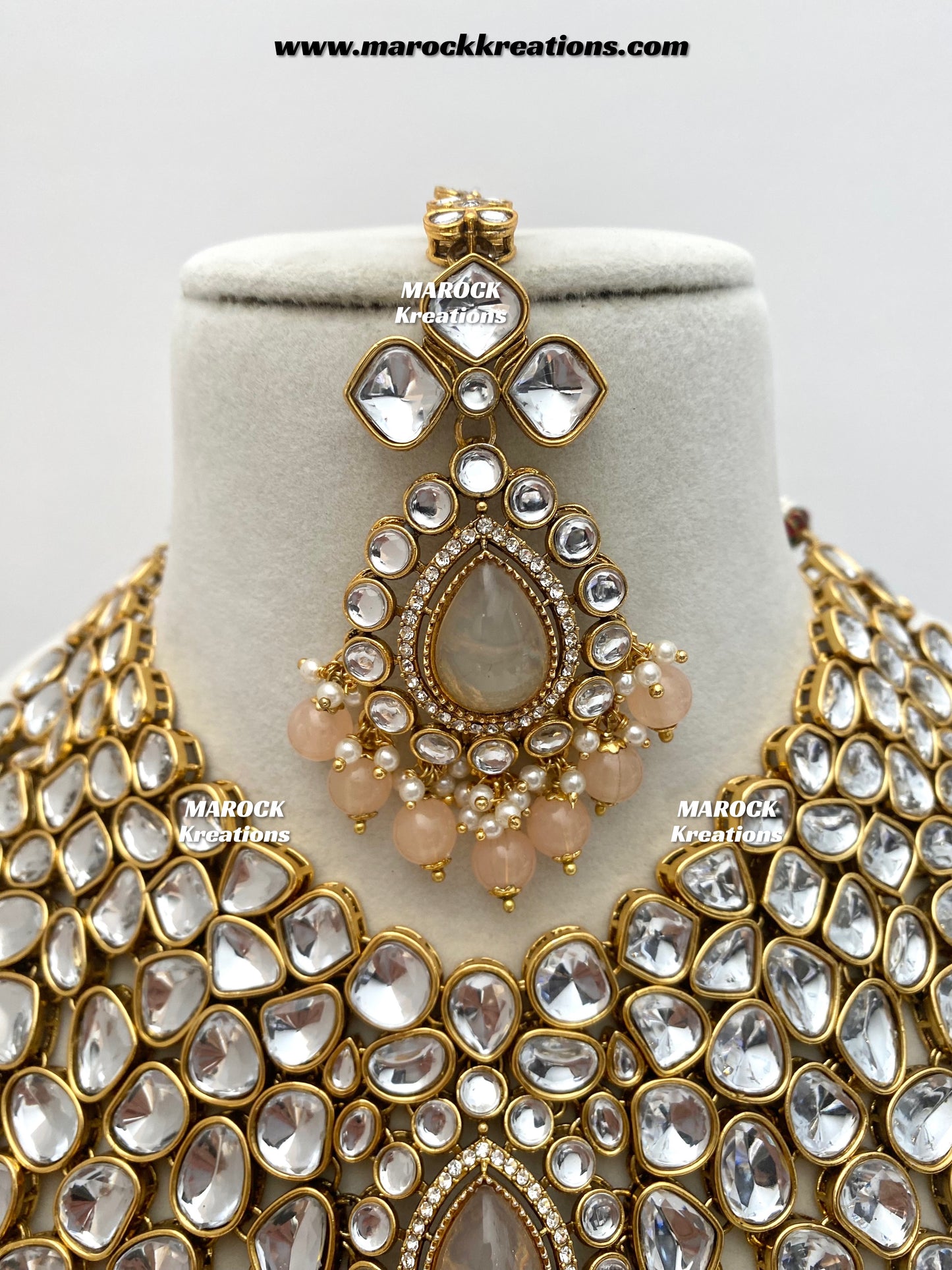 Ruhi Premium Quality Statement Kundan Necklace/Bridal set