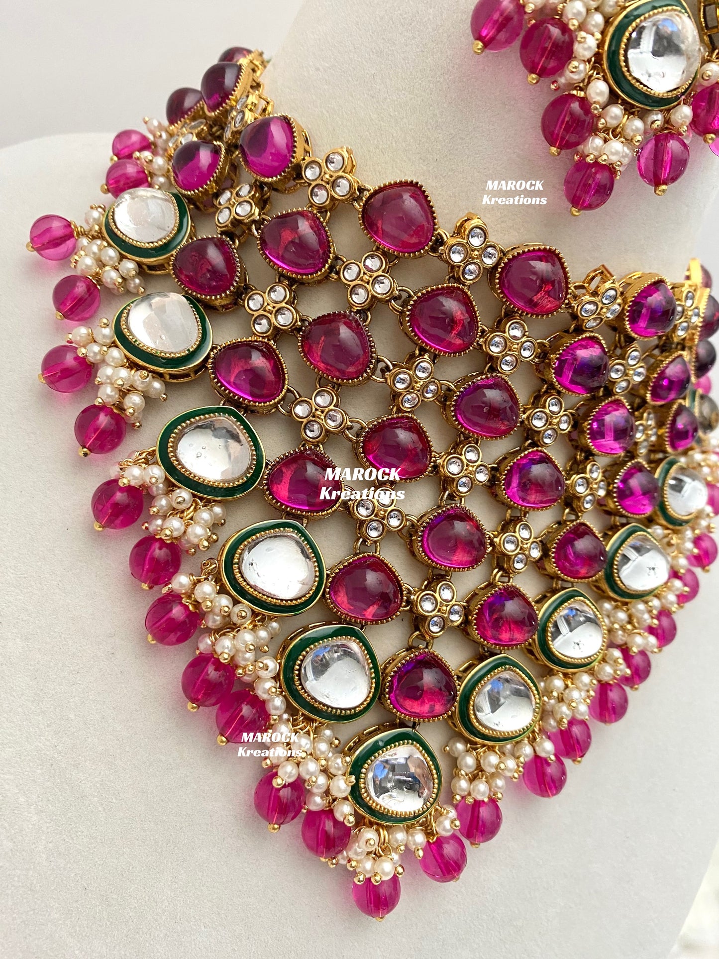 Connie Premium Quality Statement Kundan Necklace/Bridal set