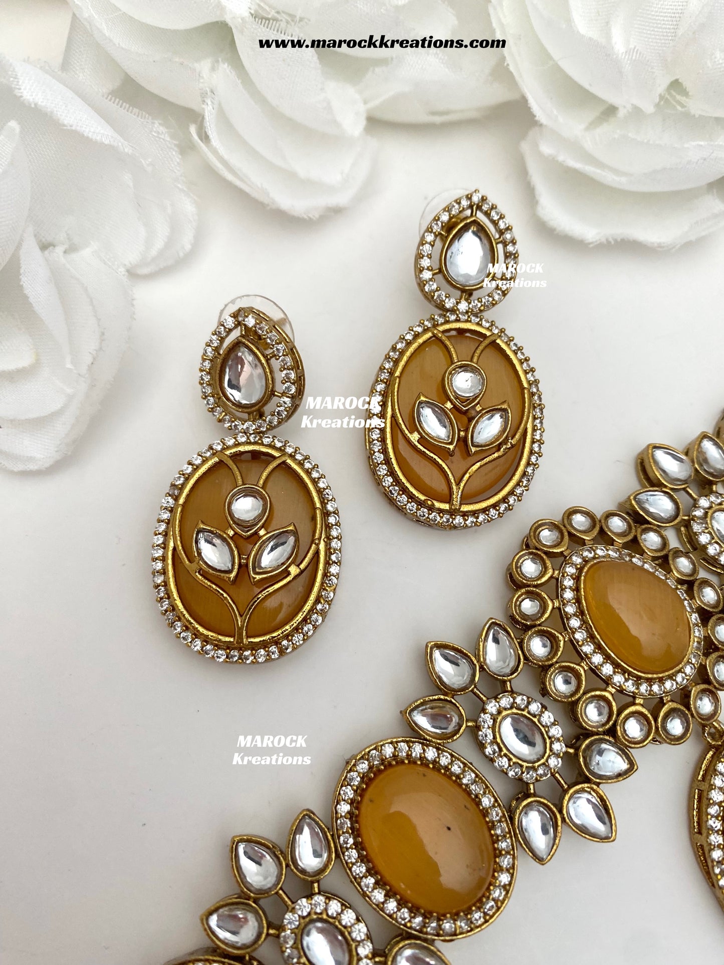 Lija Sabyasachi inspired Premium Quality Moissanite Kundan Statement choker set