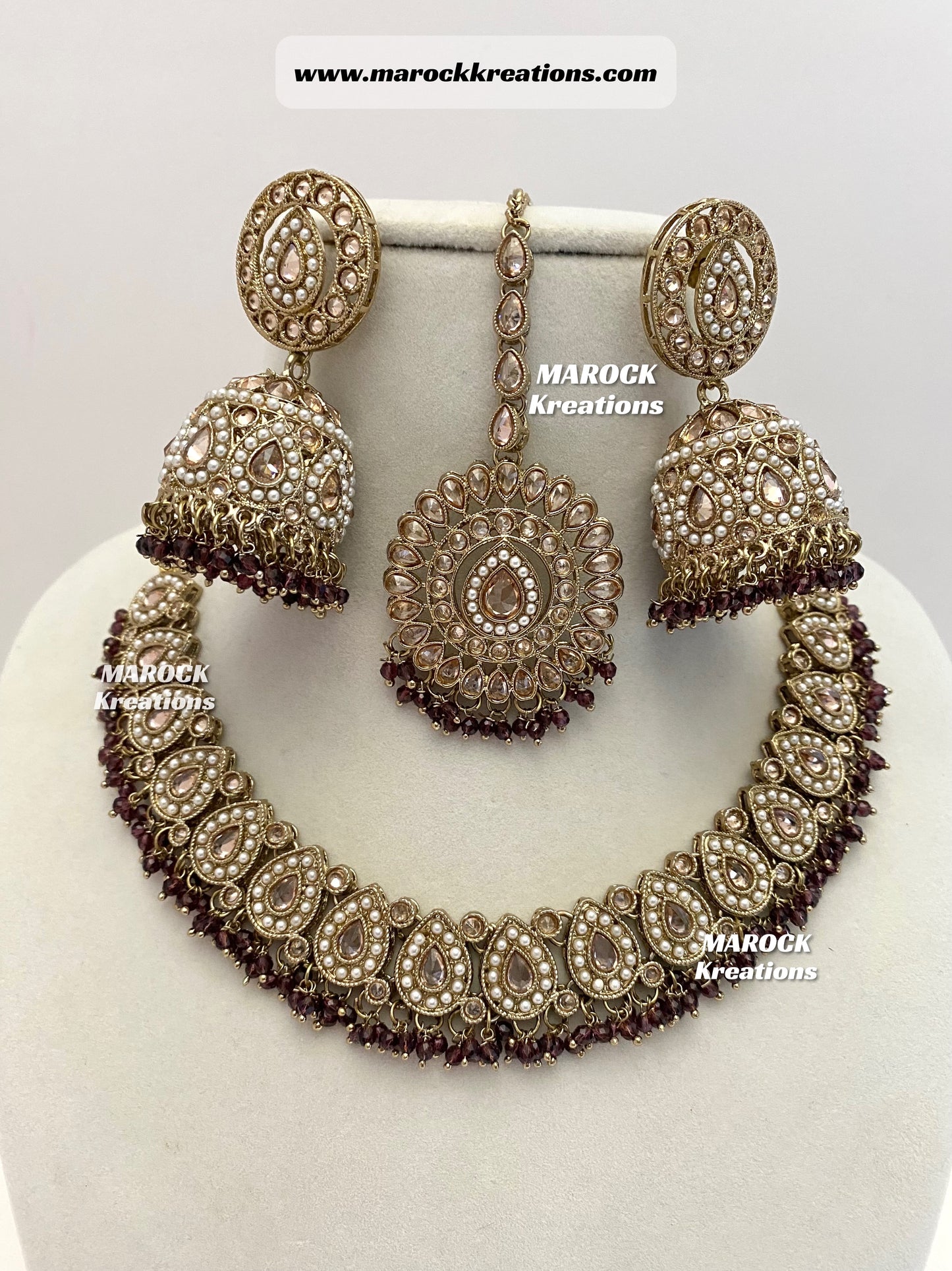 Tina Antique Polki Necklace set