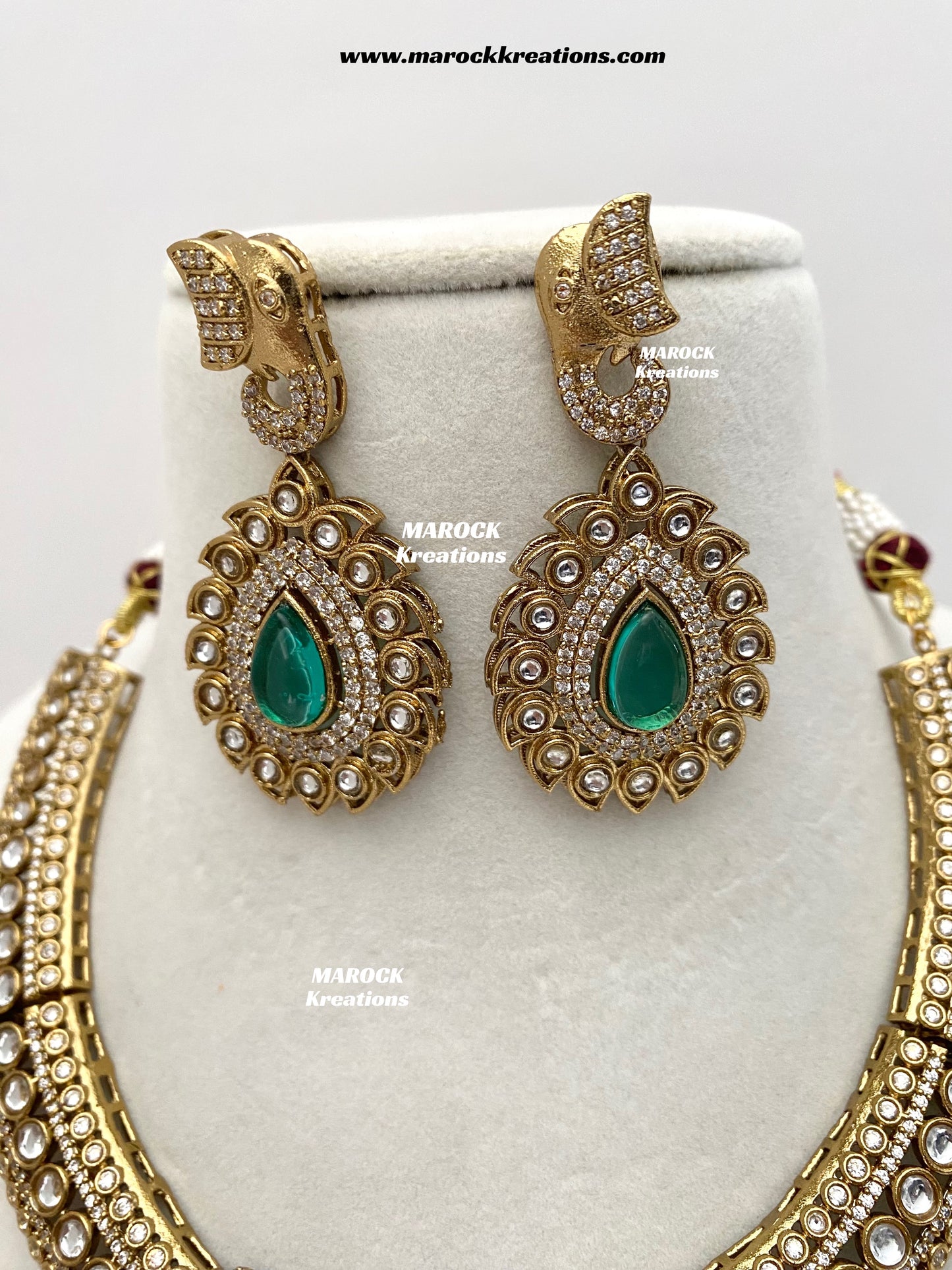 Eshita Sabyasachi inspired Premium Quality Moissanite Kundan Statement Necklace set