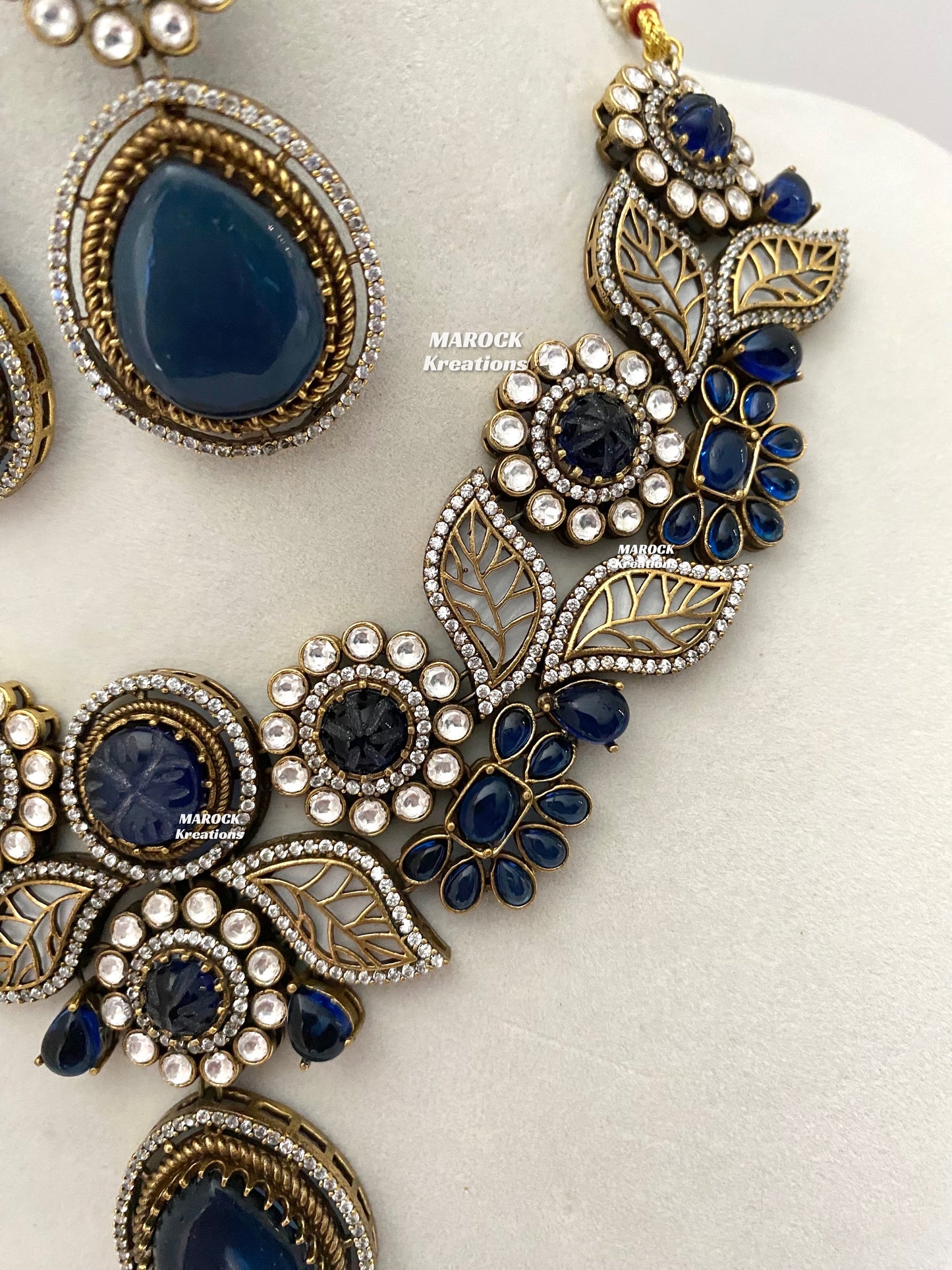 Angela Sabyasachi inspired Premium Quality Moissanite Kundan Necklace set
