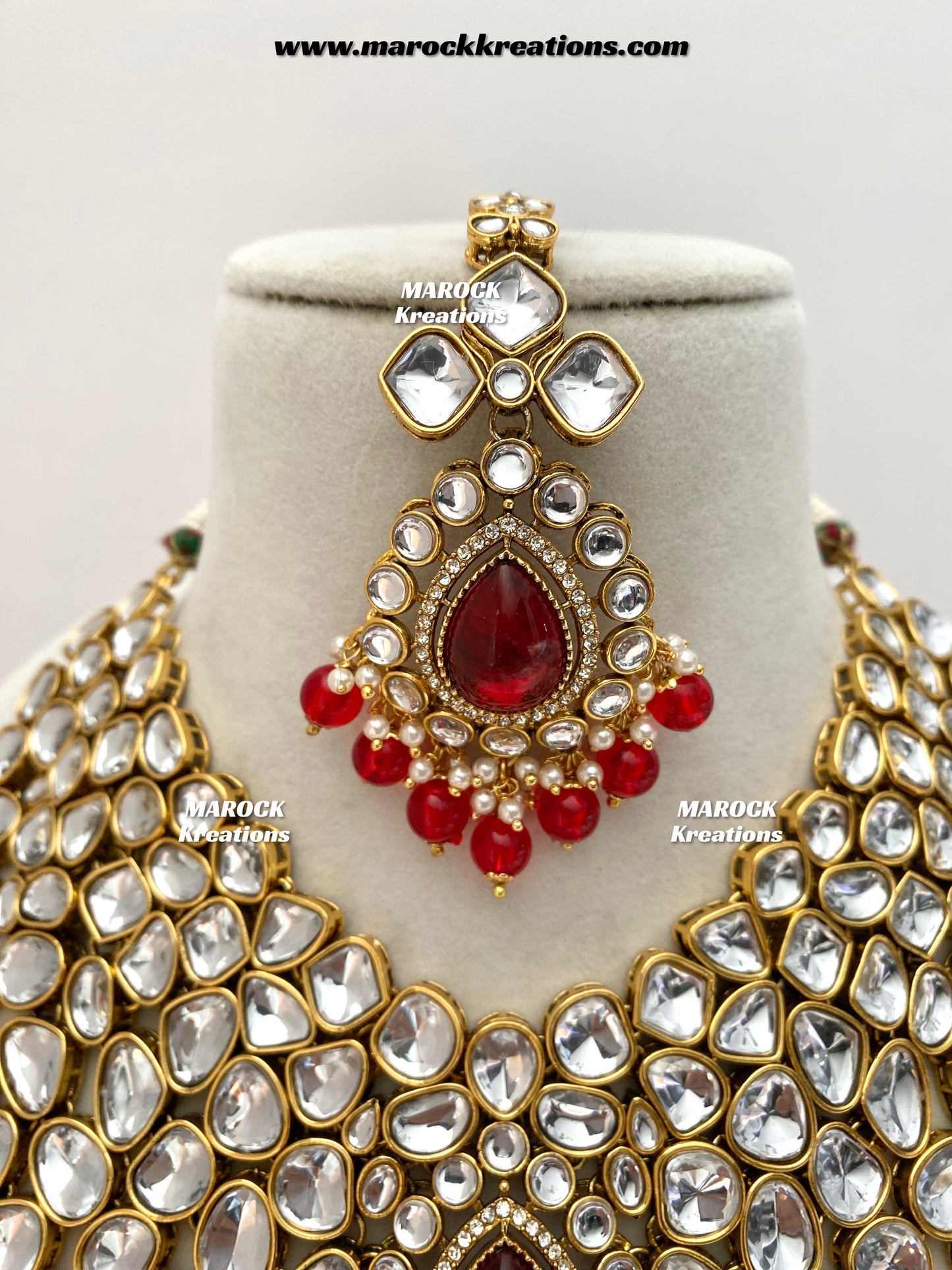 Ruhi Premium Quality Statement Kundan Necklace/Bridal set