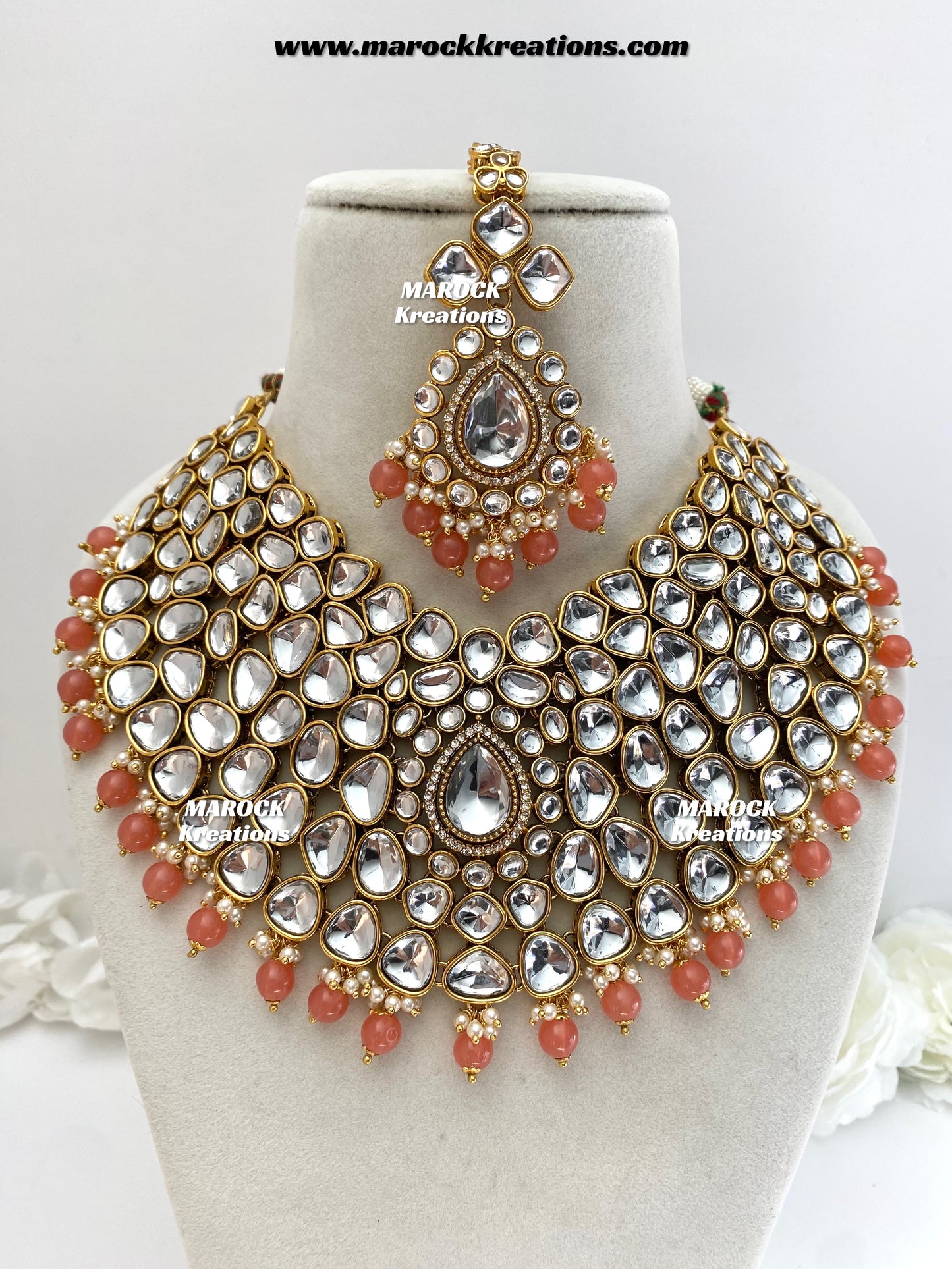 Ruhi Premium Quality Statement Kundan Necklace/Bridal set