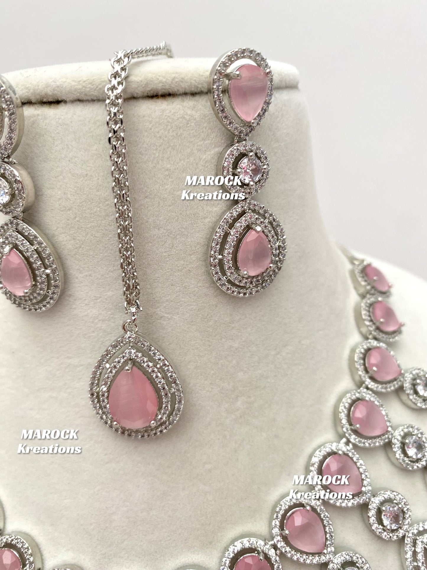 Soha American Diamond Necklace set