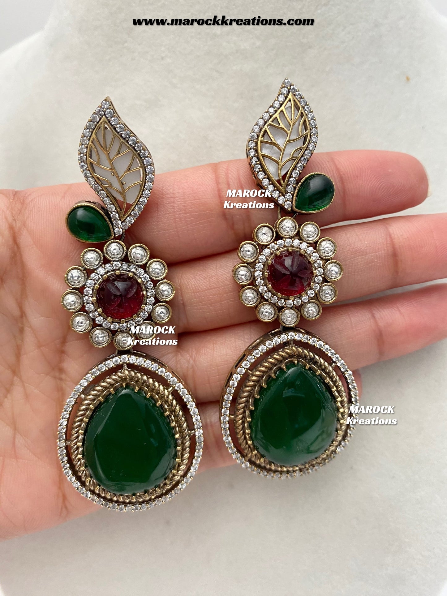 Angela Sabyasachi inspired Premium Quality Moissanite Kundan Necklace set