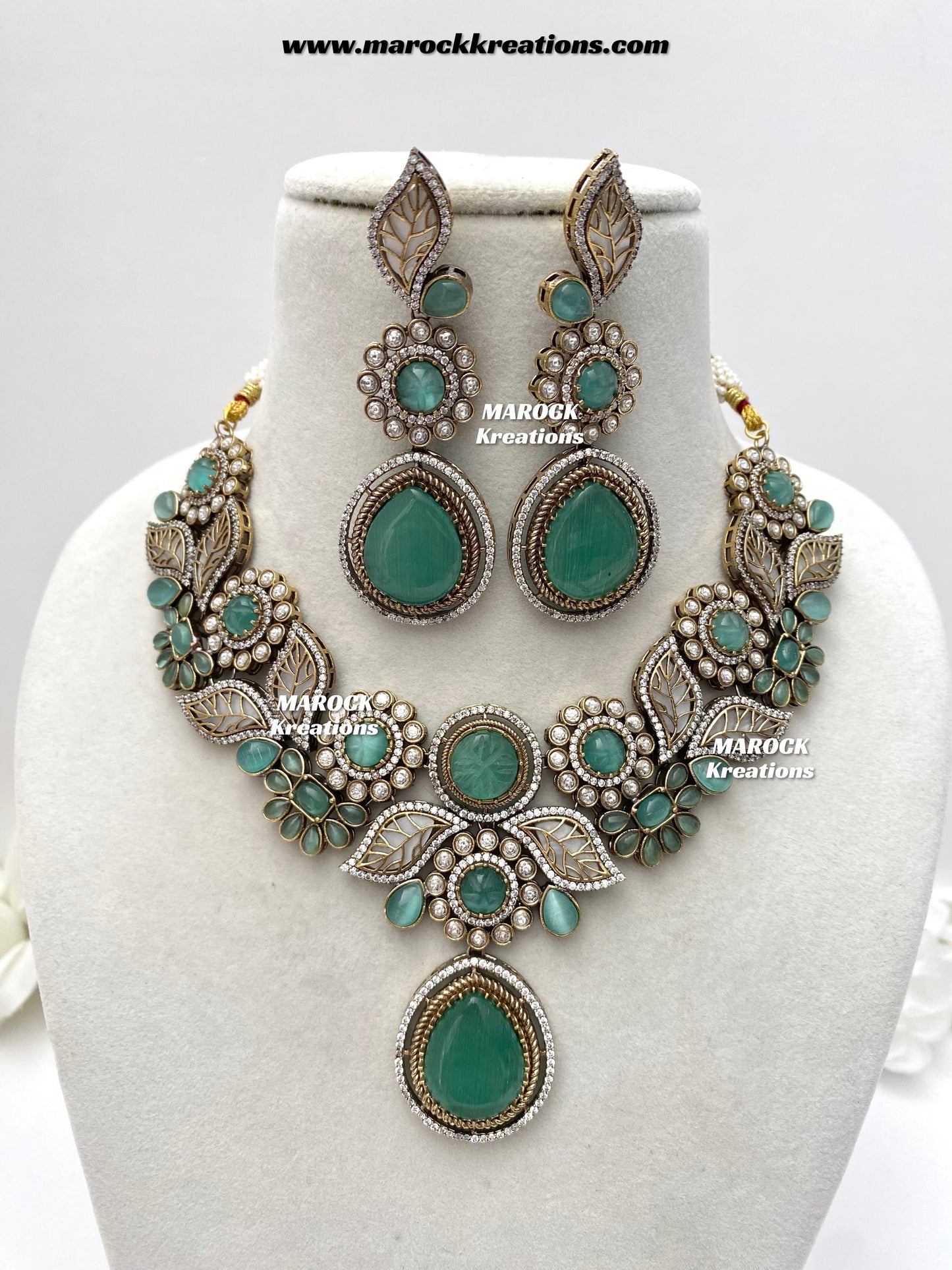 Angela Sabyasachi inspired Premium Quality Moissanite Kundan Necklace set