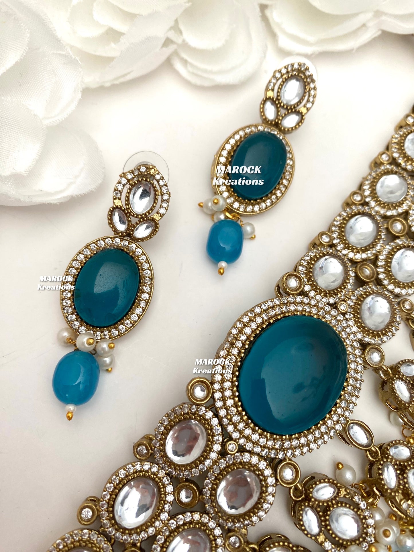 Danica Sabyasachi inspired Premium Quality Moissanite Kundan Statement Choker set