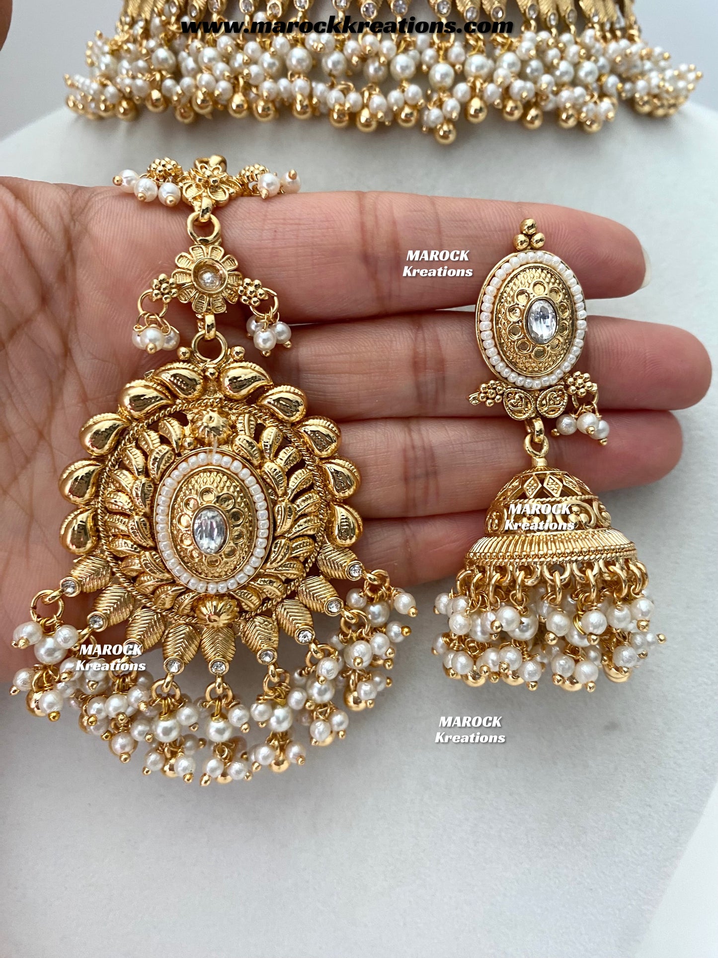 Lopa Premium Quality Gold Plated statement choker set