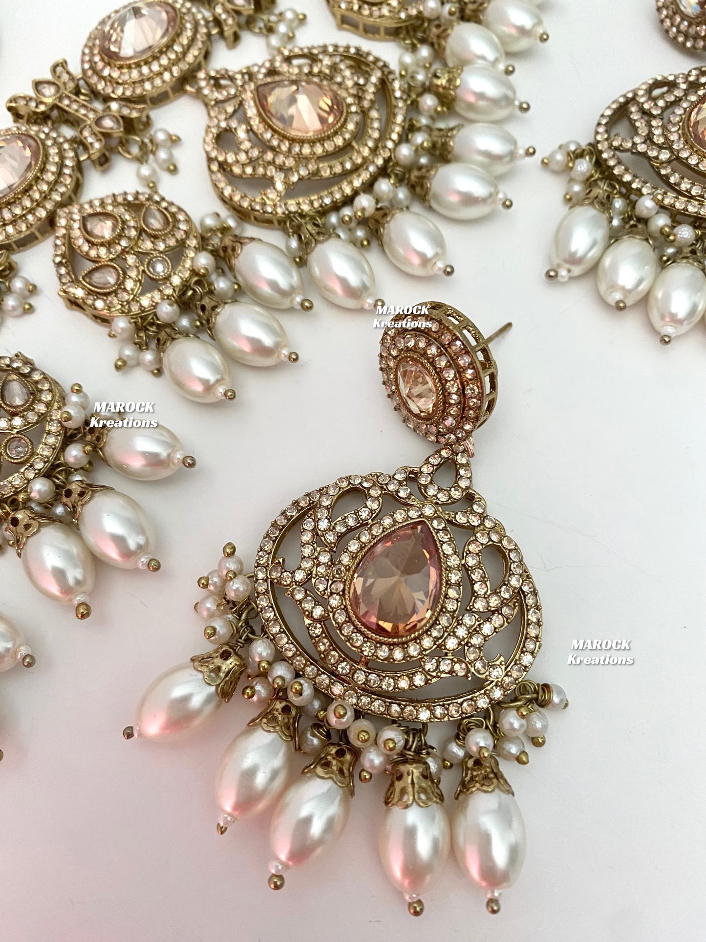 Yumna Polki statement Choker/Necklace set