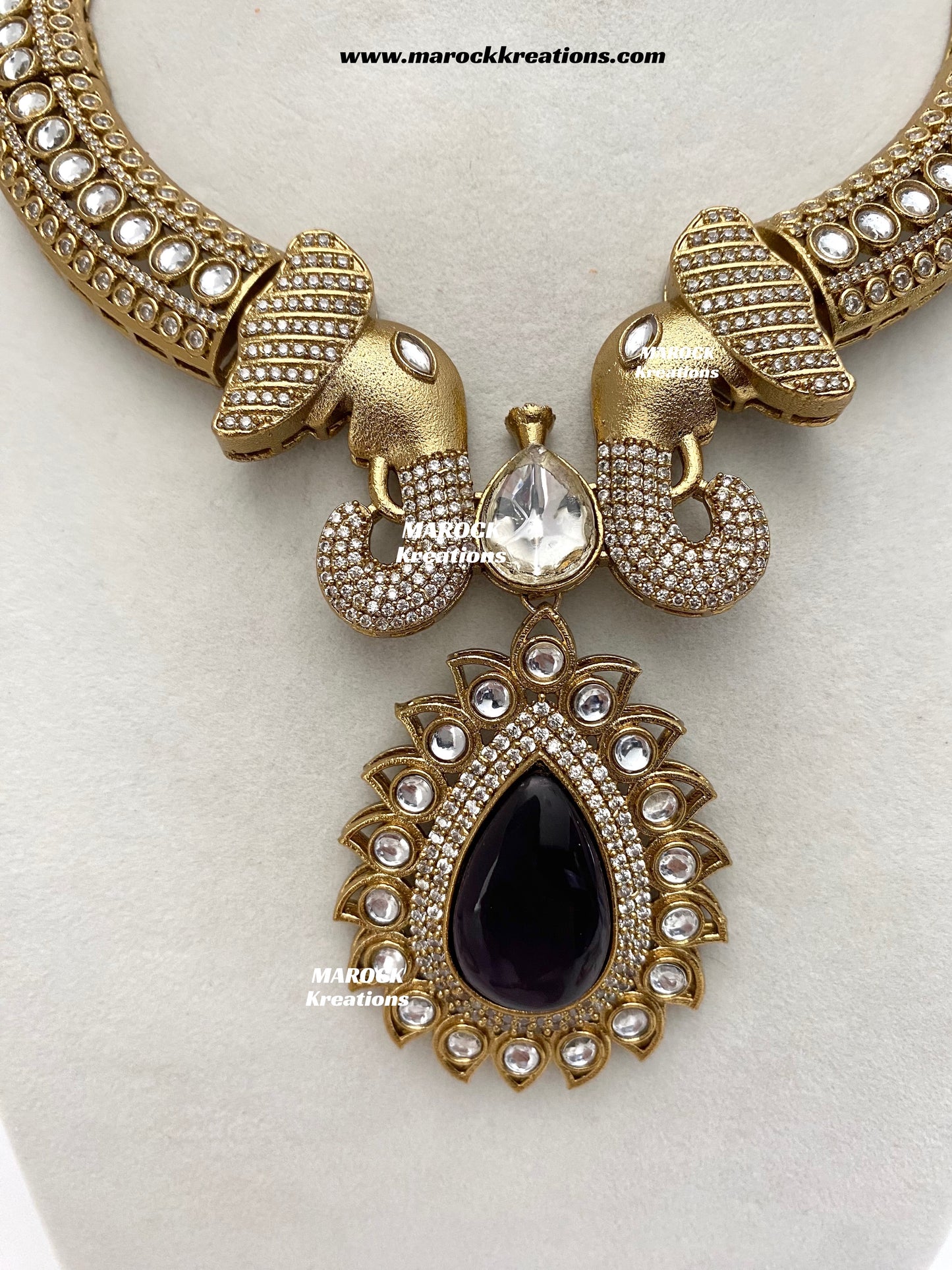 Eshita Sabyasachi inspired Premium Quality Moissanite Kundan Statement Necklace set