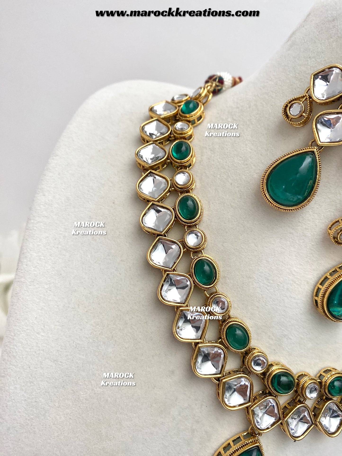 Romana Premium Quality Kundan Statement Necklace set