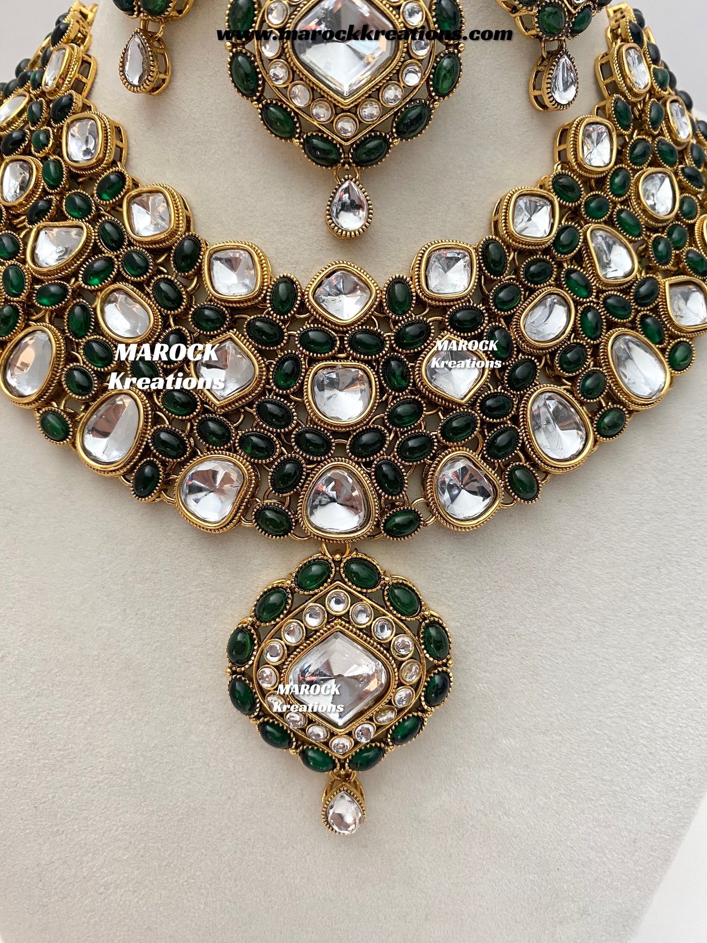 Roksana Sabyasachi inspired Premium Quality Kundan Statement Necklace set