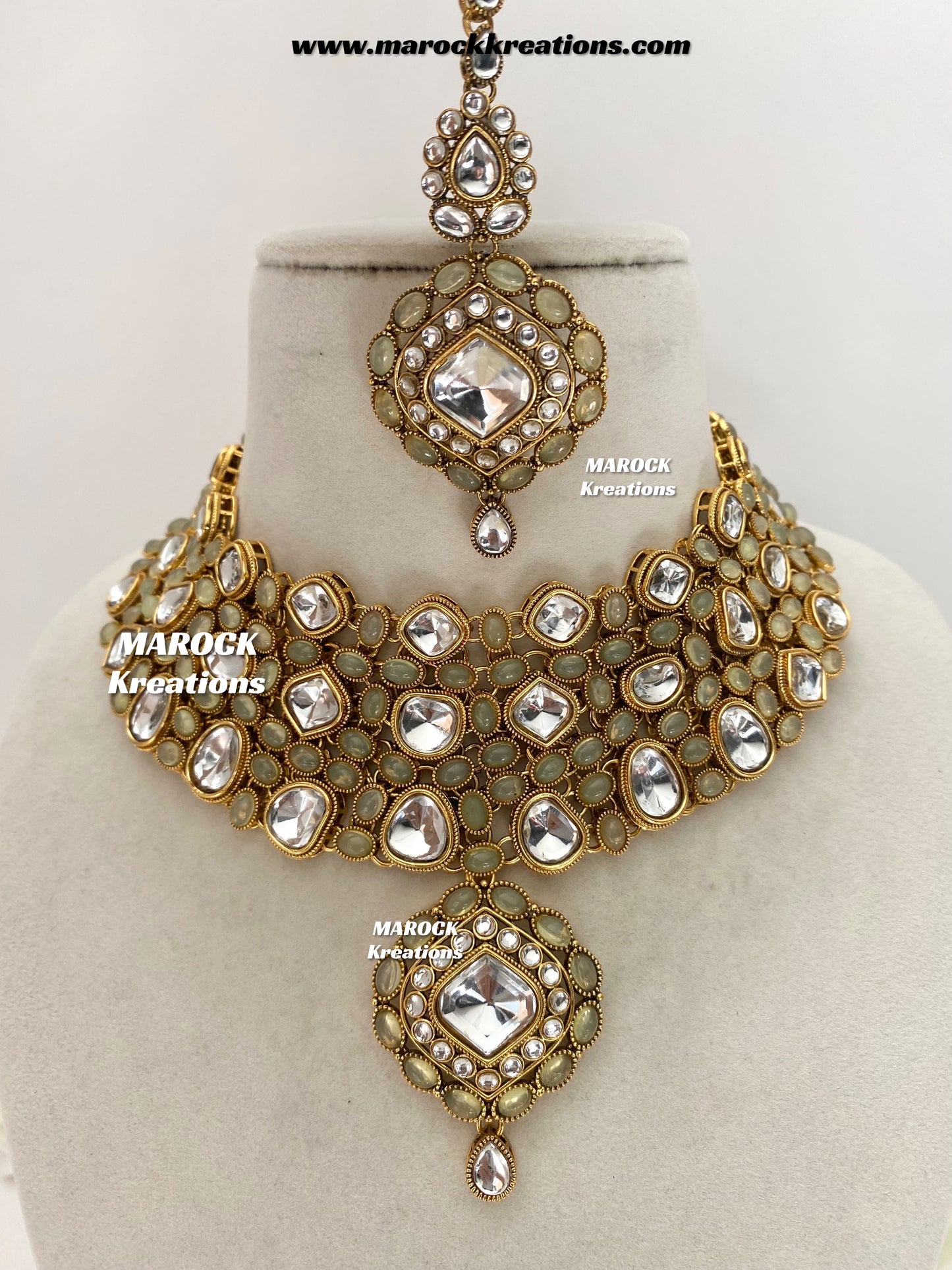 Roksana Sabyasachi inspired Premium Quality Kundan Statement Necklace set