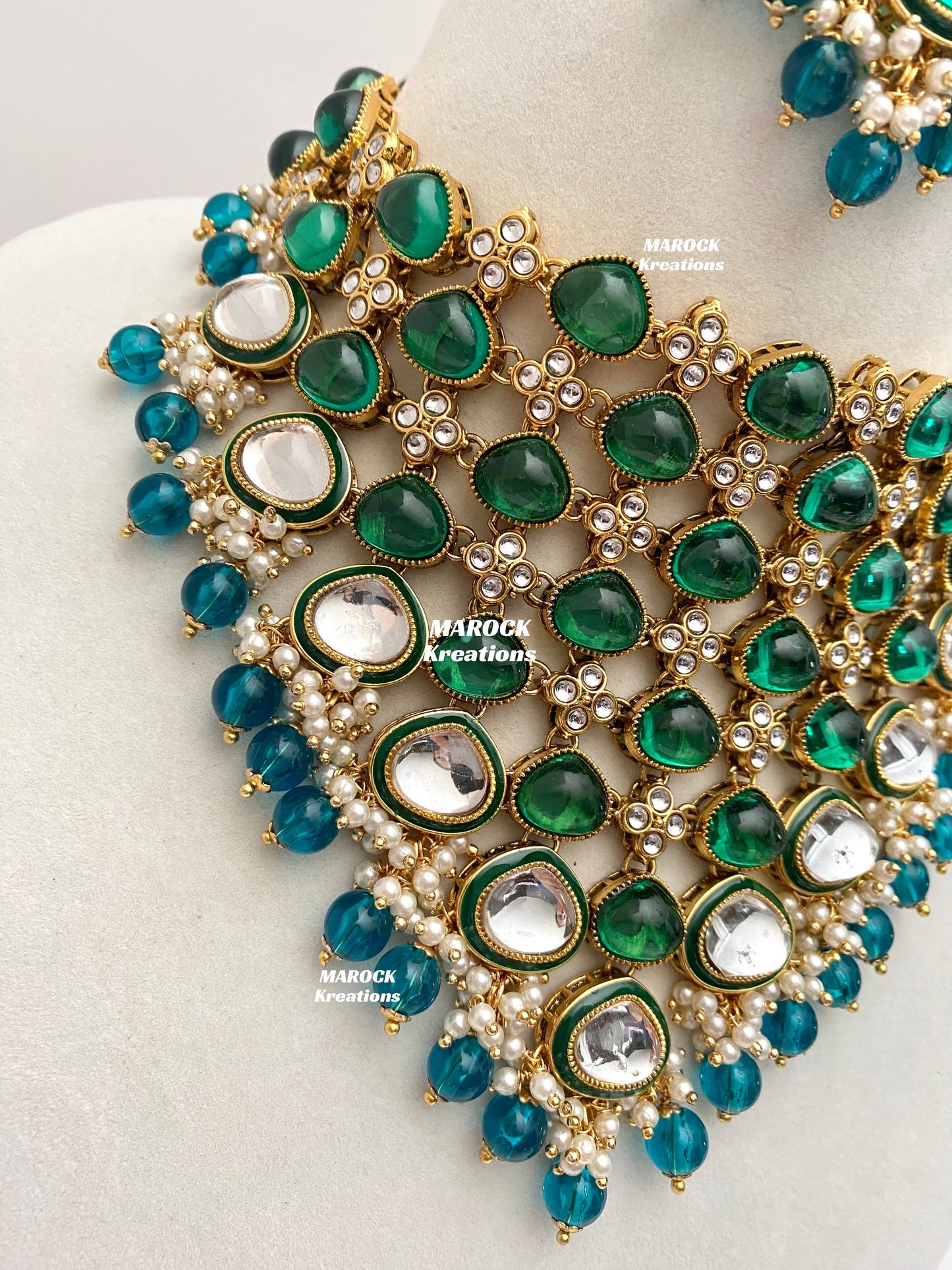 Connie Premium Quality Statement Kundan Necklace/Bridal set