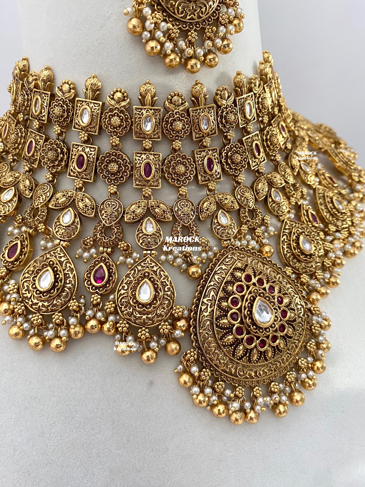 Mahreen Premium Quality Gold Plated Bridal set