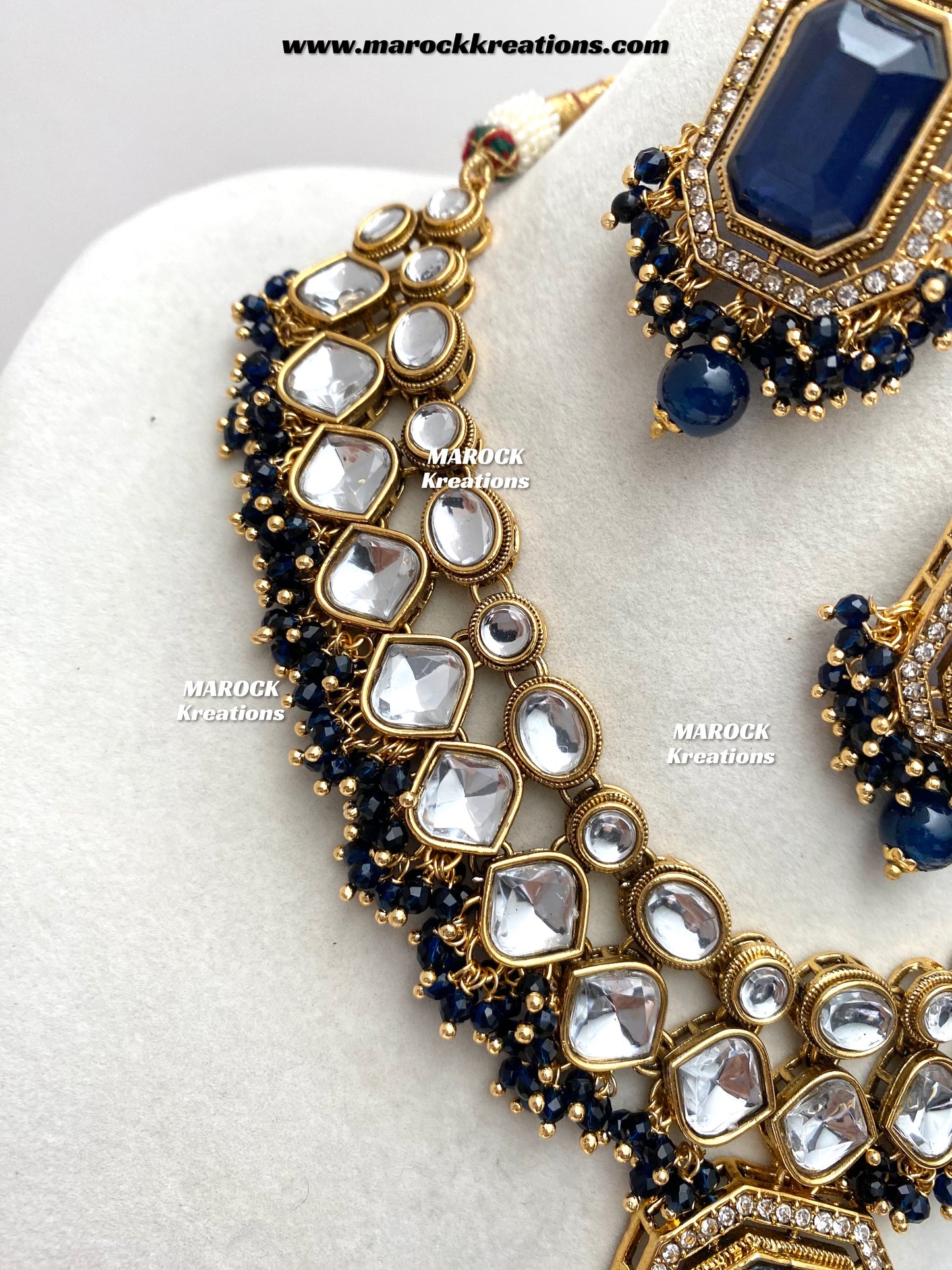 Shabnam Premium Quality Kundan Statement Necklace set