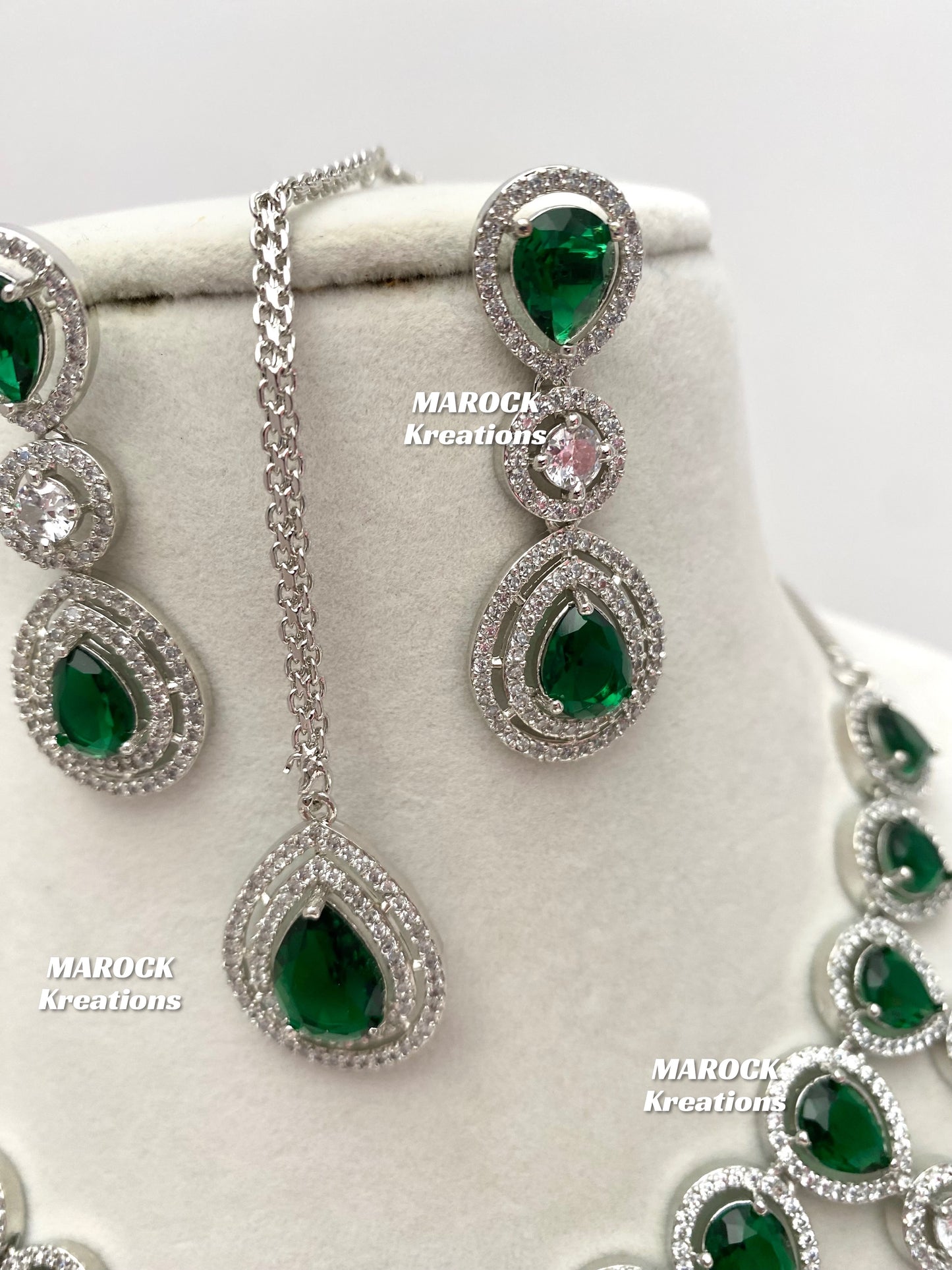 Soha American Diamond Necklace set