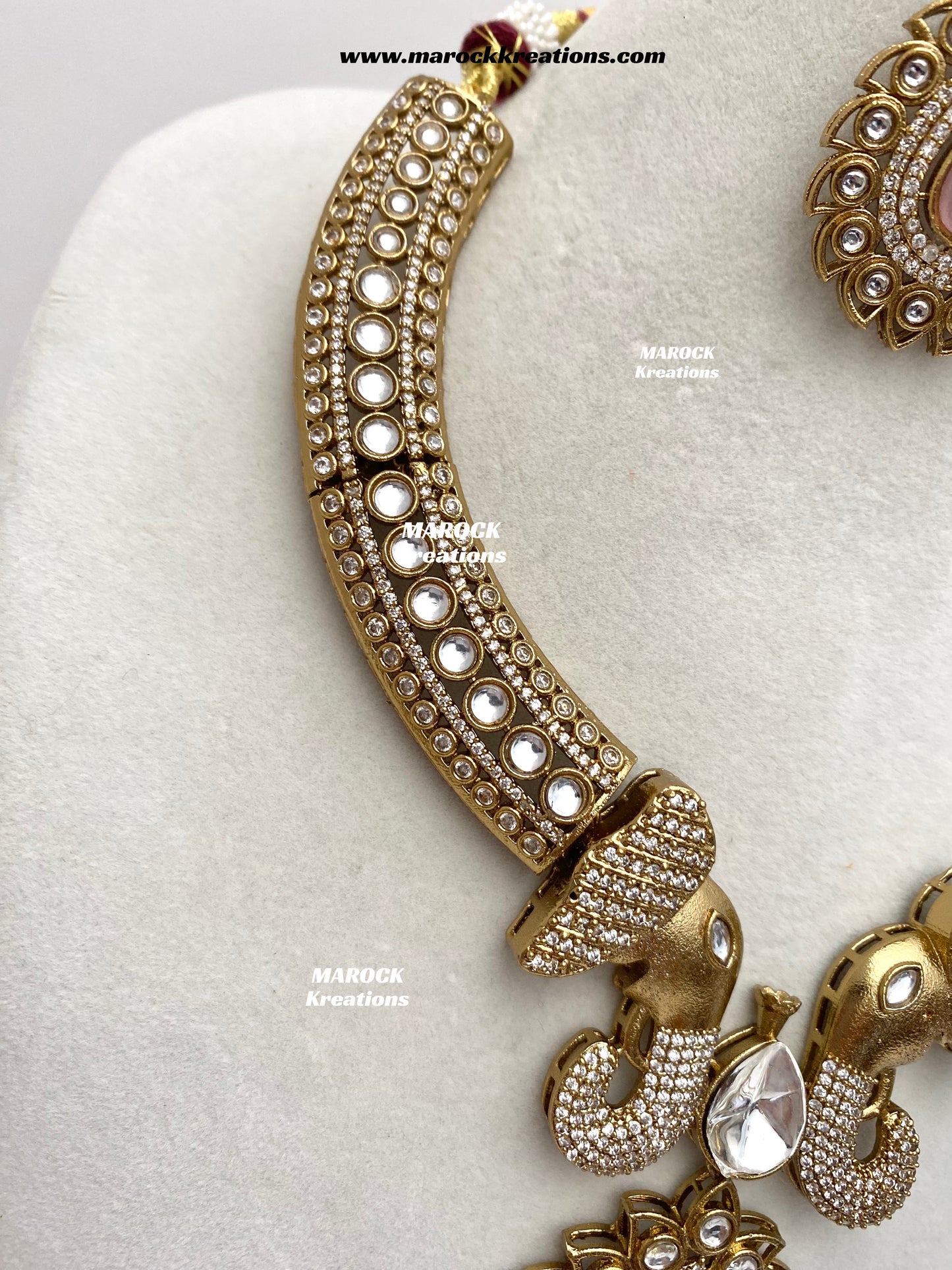 Eshita Sabyasachi inspired Premium Quality Moissanite Kundan Statement Necklace set