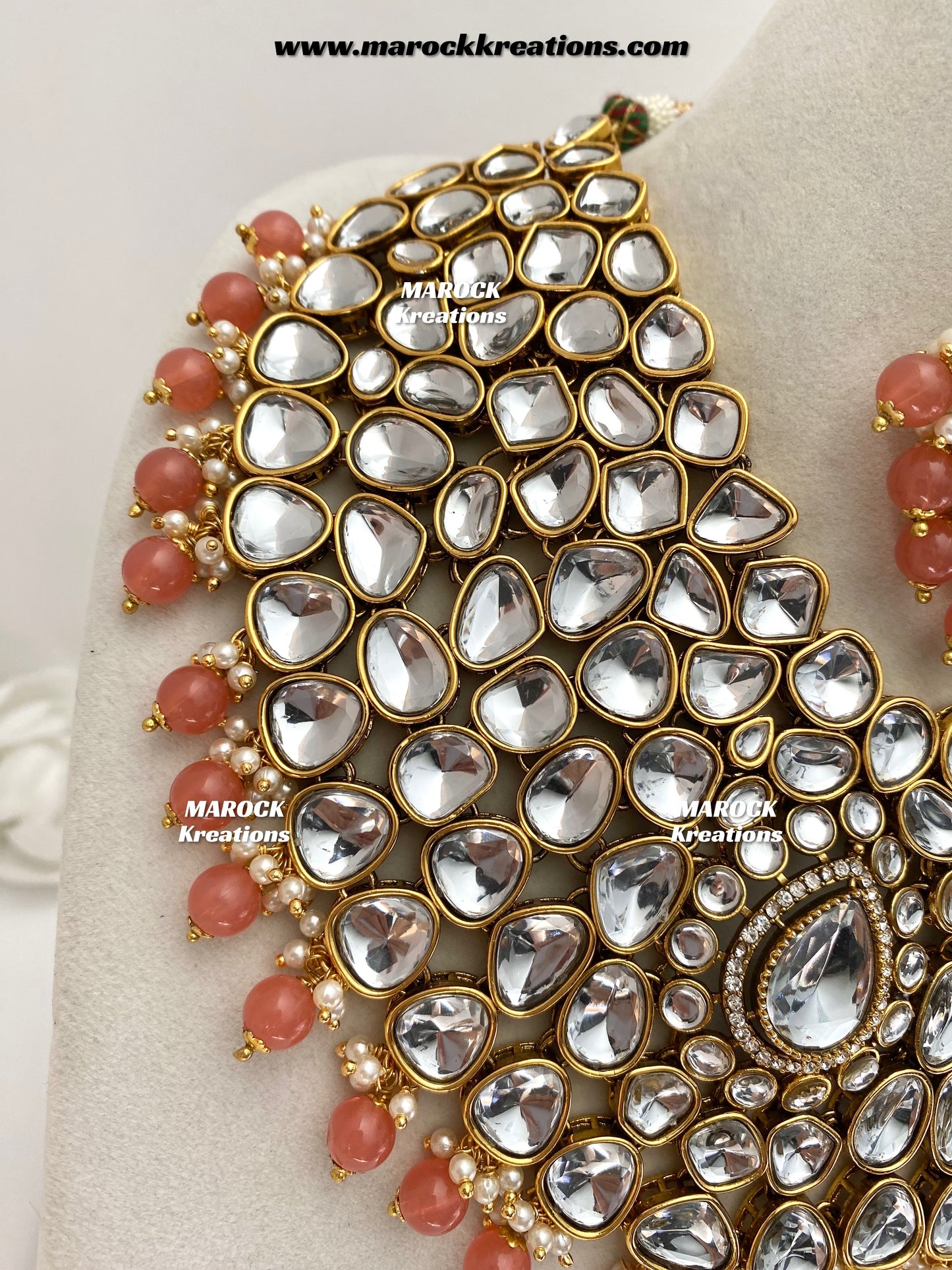 Ruhi Premium Quality Statement Kundan Necklace/Bridal set