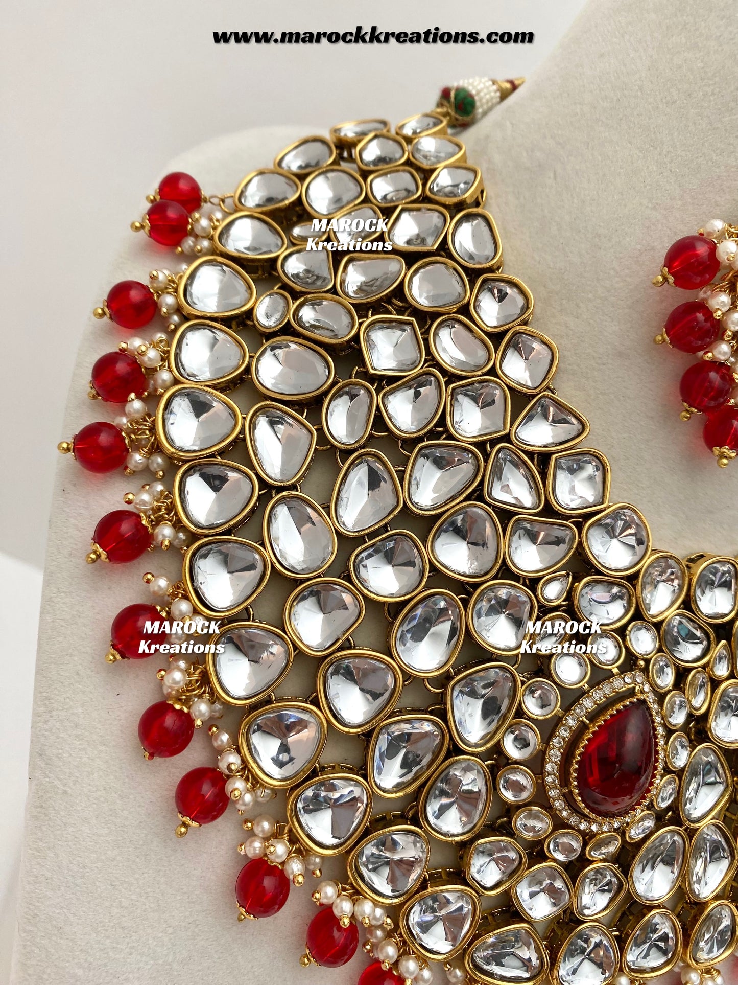 Ruhi Premium Quality Statement Kundan Necklace/Bridal set