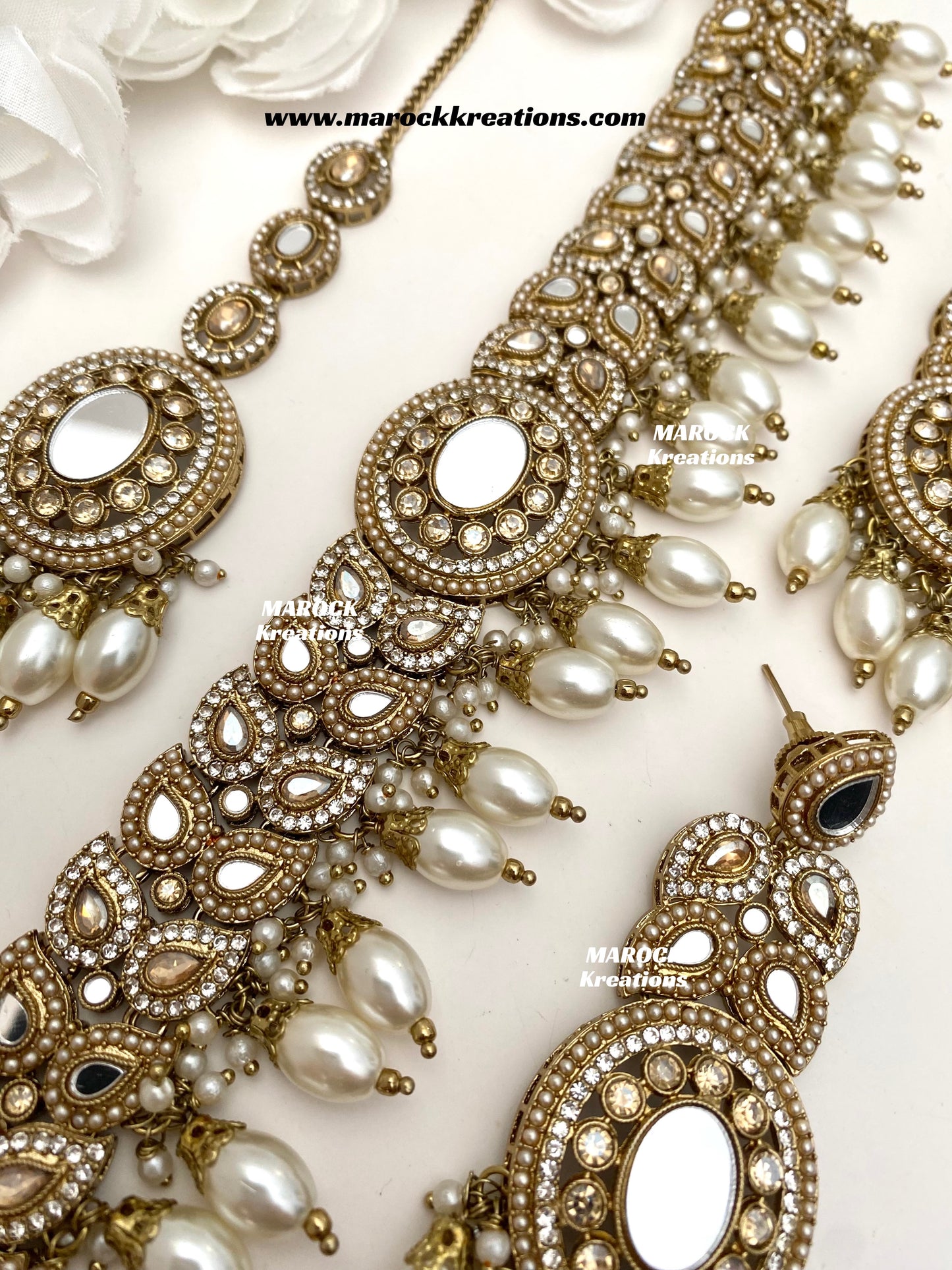 Resmin Premium Quality Mirror Choker set