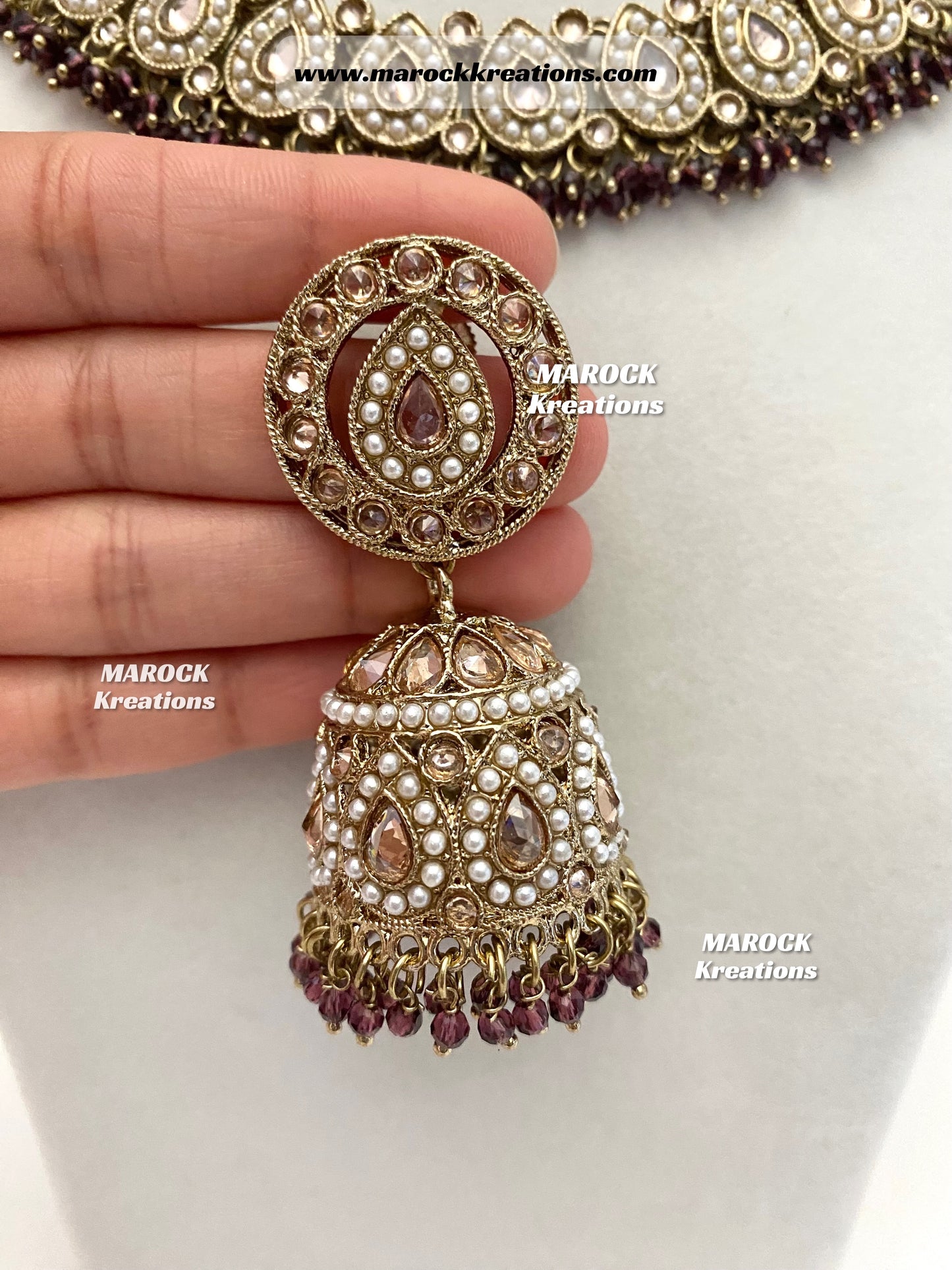 Tina Antique Polki Necklace set