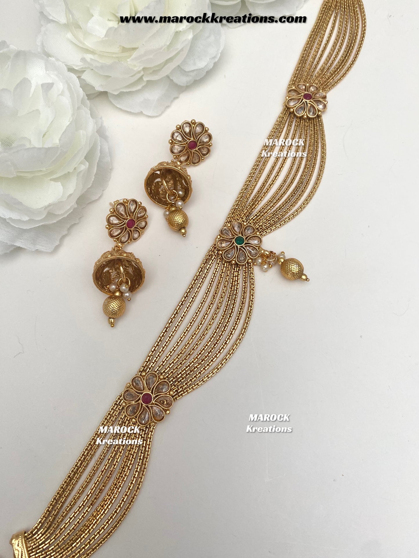 Nazia Premium Quality Gold plated choker set